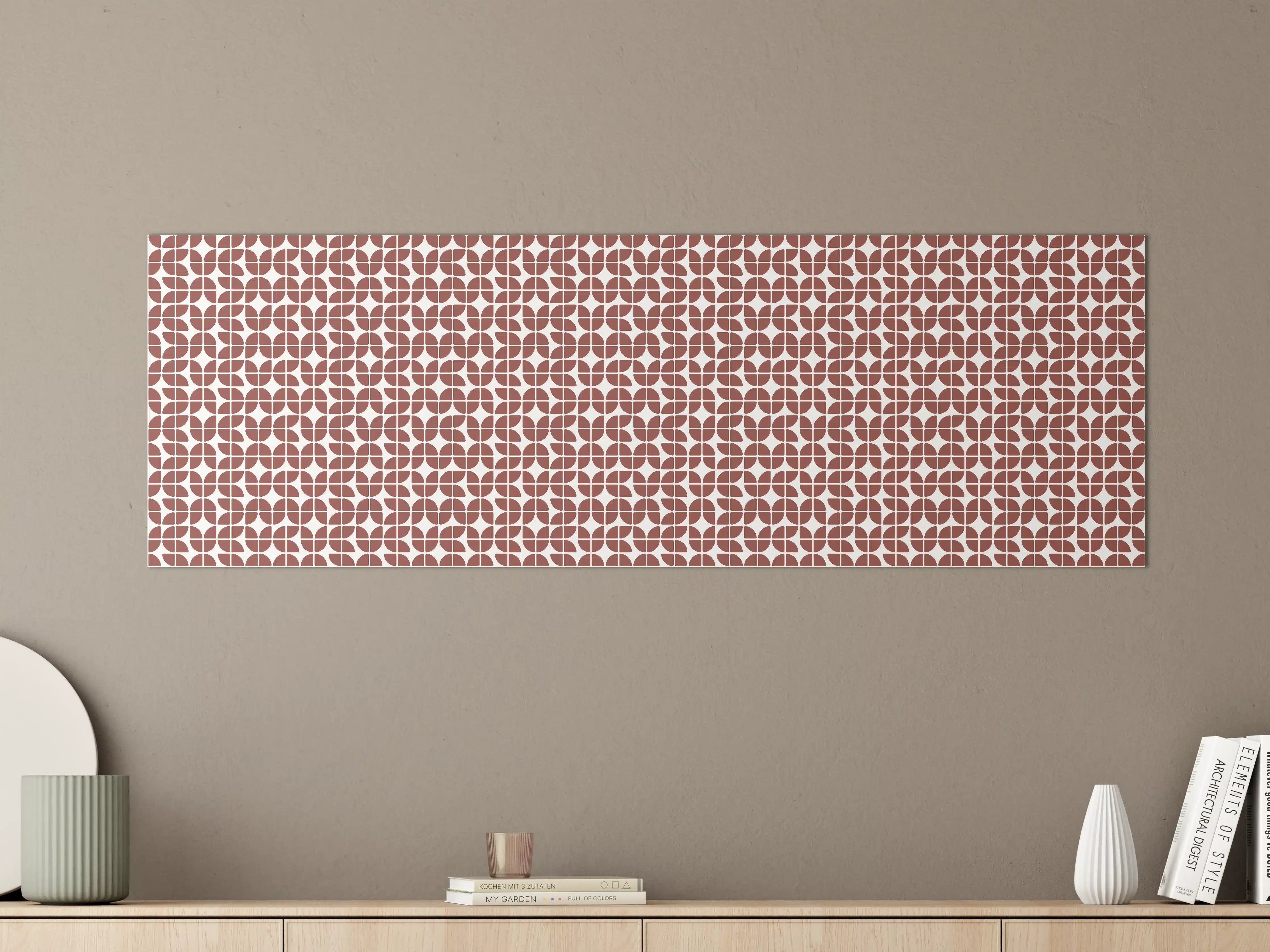 Große Wandbilder - Graue Geometrie im Weißdesign