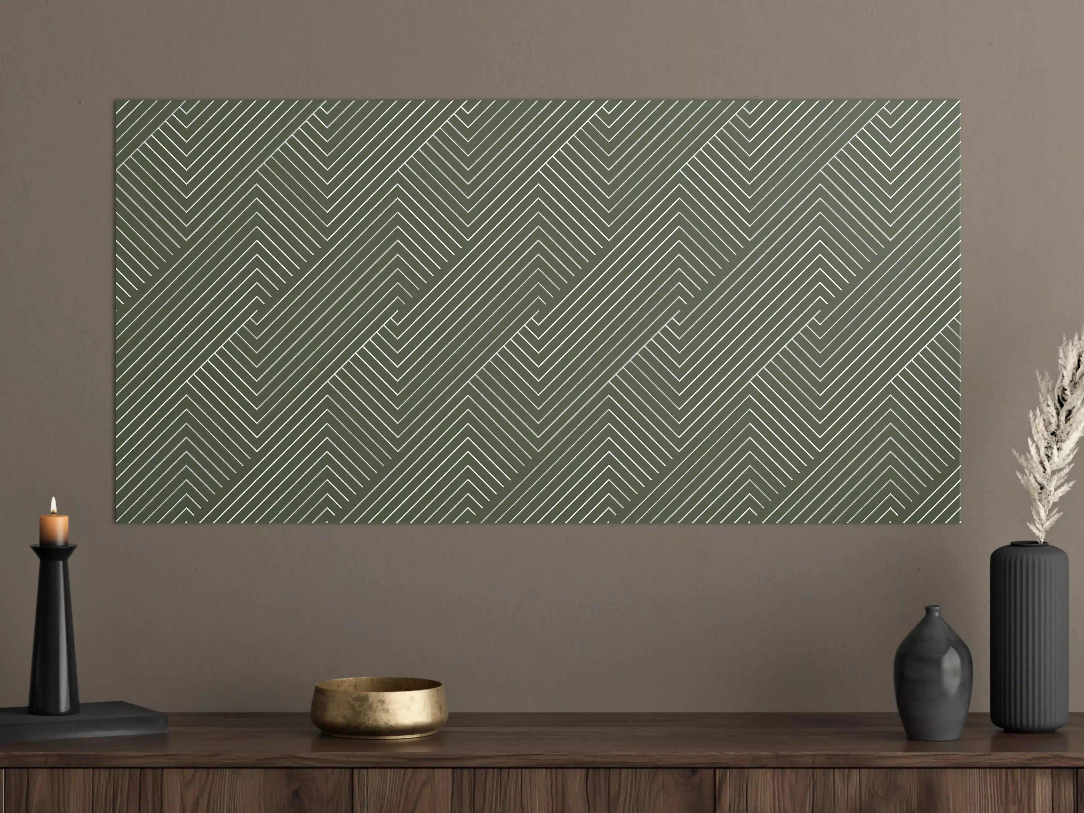 Große Wandbilder - Graue Geometry Wandkunst