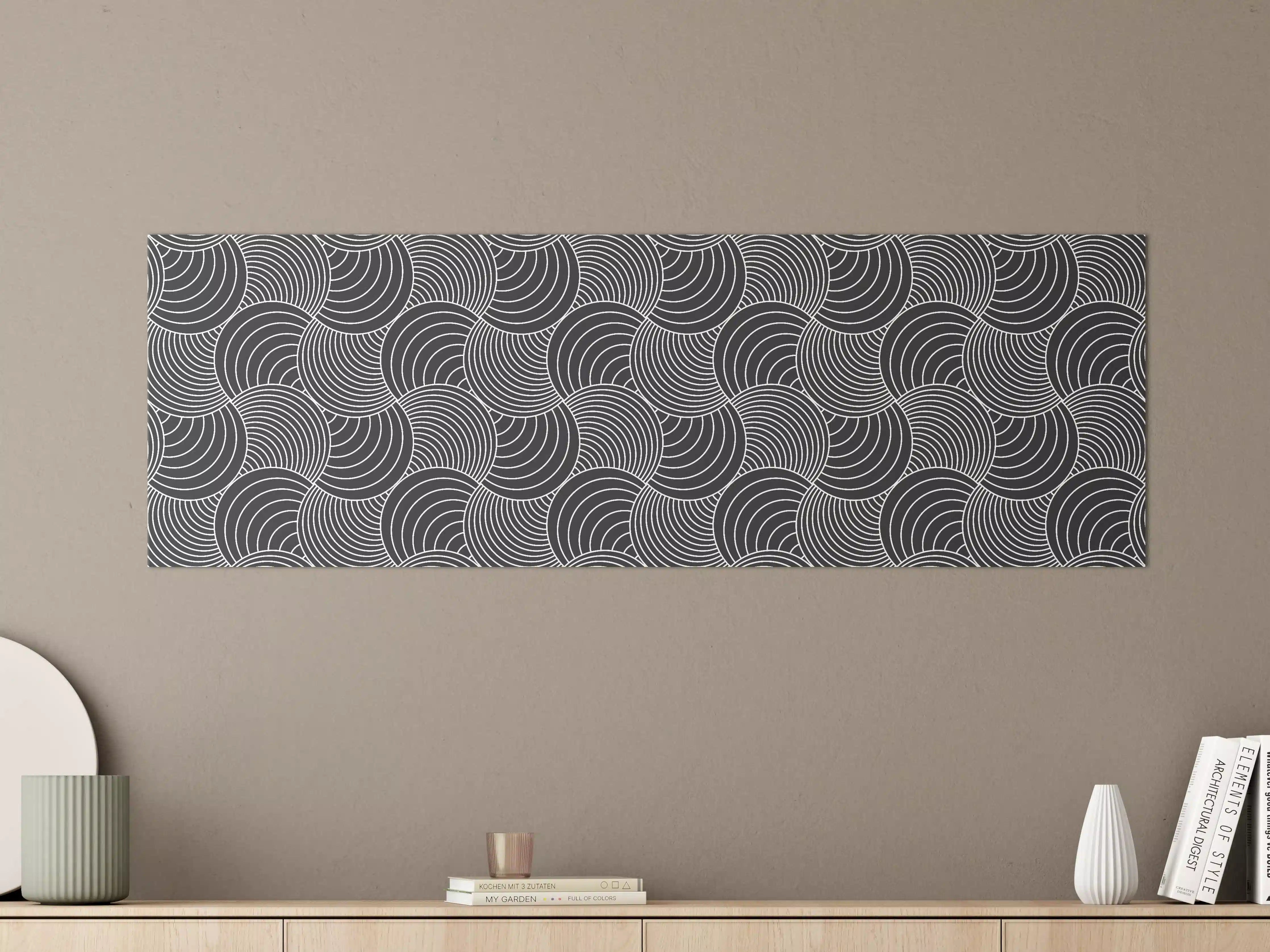 Große Wandbilder - Graue Linien: Moderne Geometrie