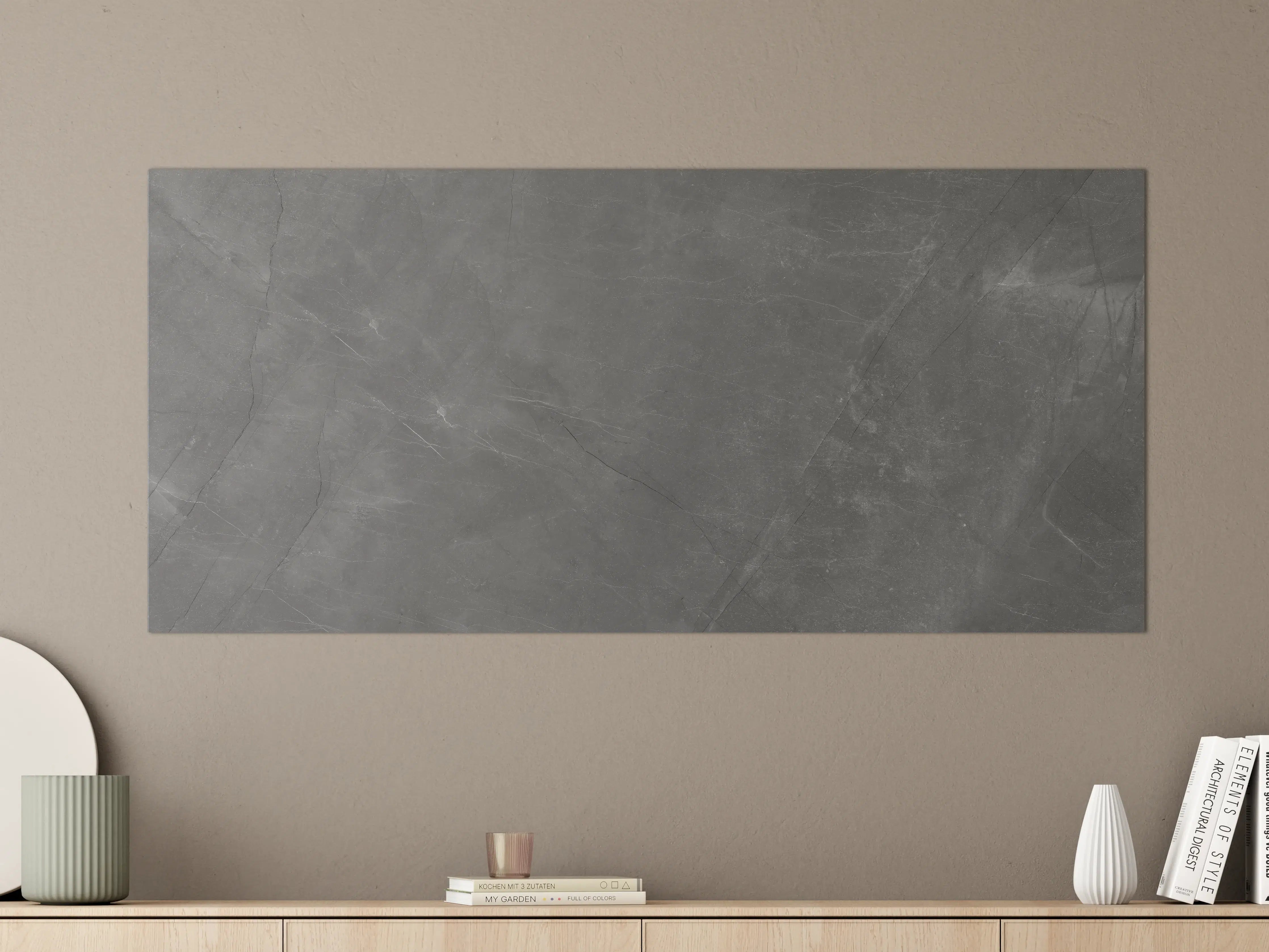 Große Wandbilder - Graue Marmor Textur mit Adern