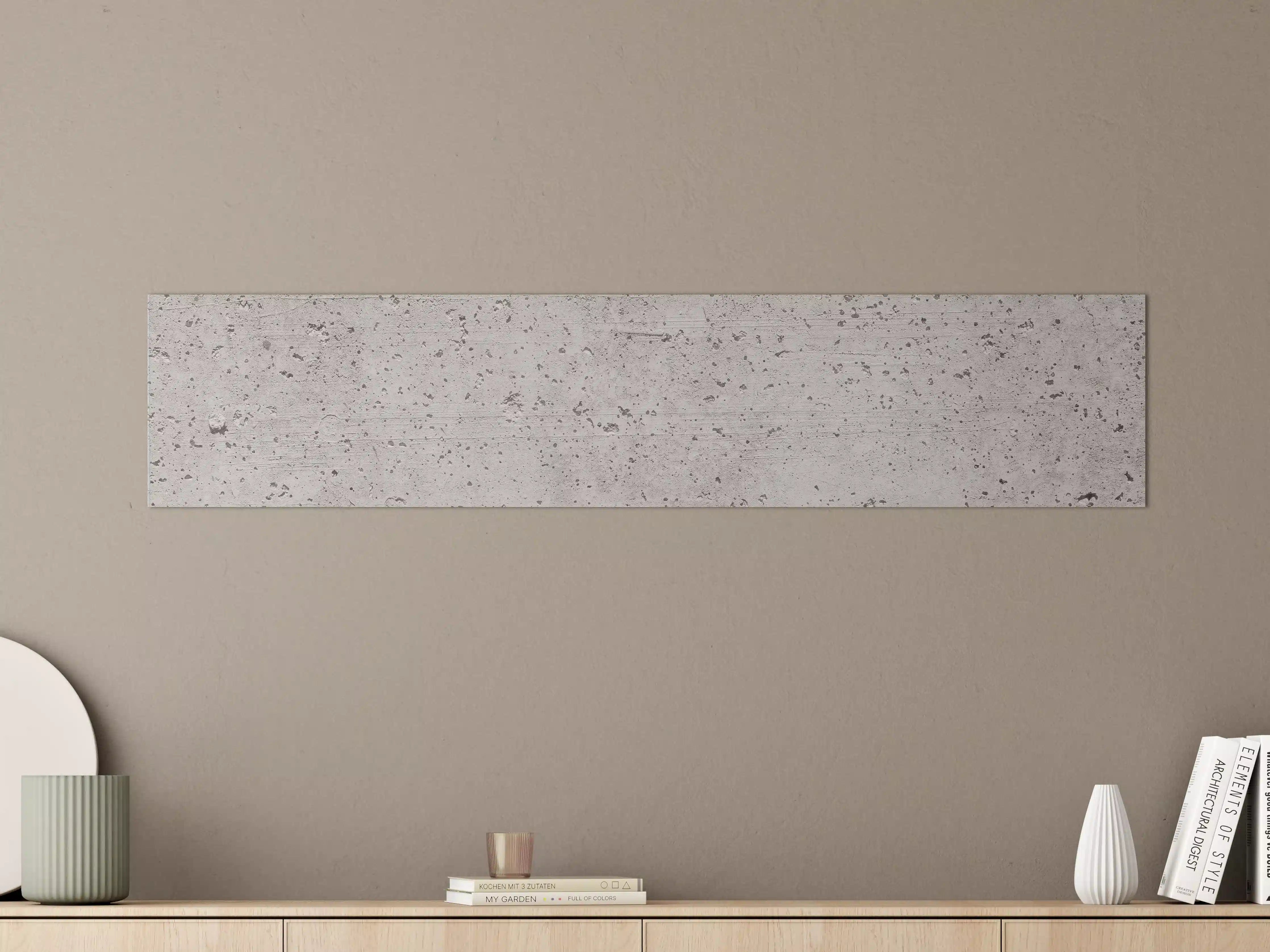 Große Wandbilder - Graue Mauer mit weißen Nuancen
