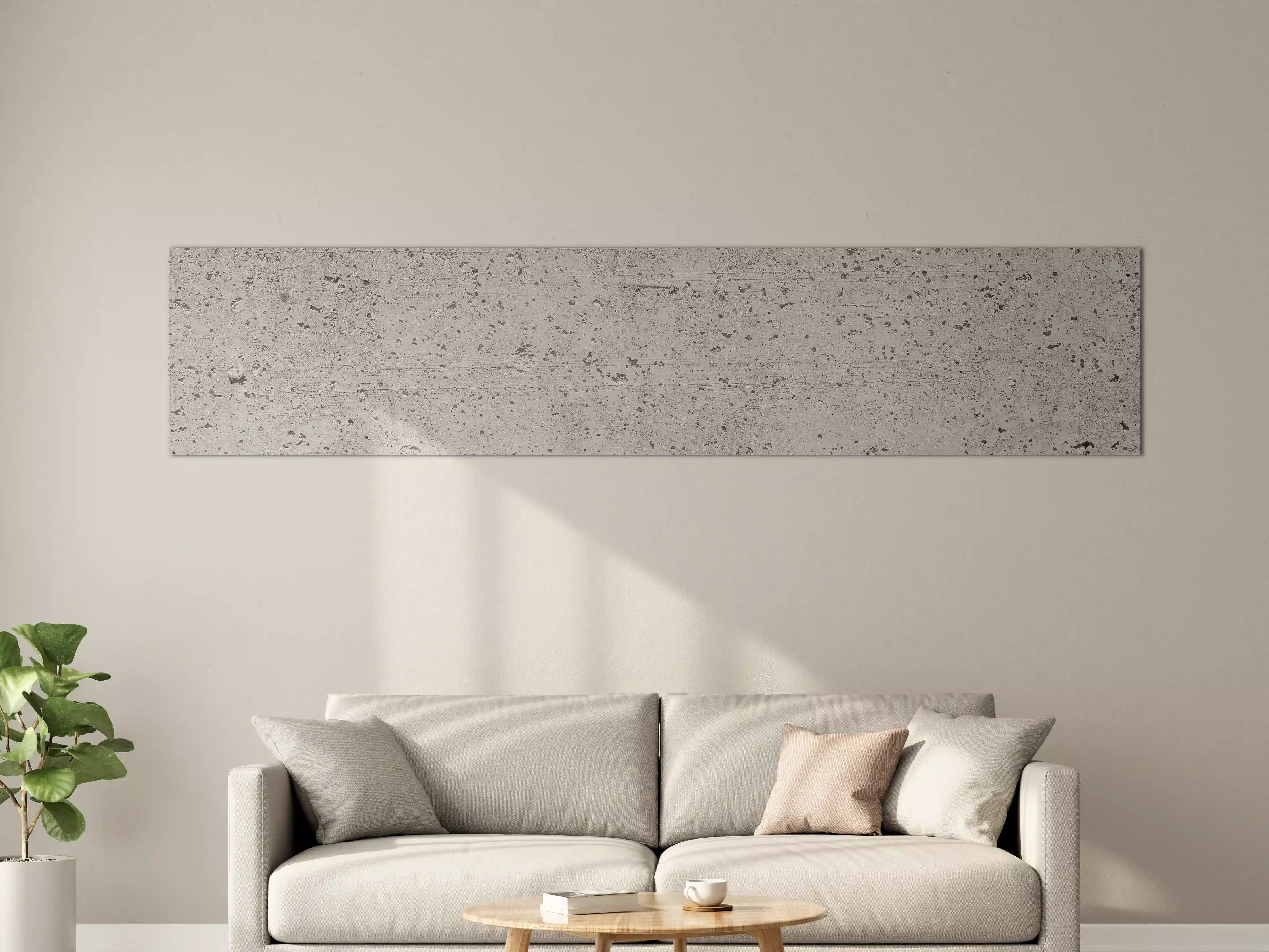 Große Wandbilder - Graue Mauer mit weißen Nuancen