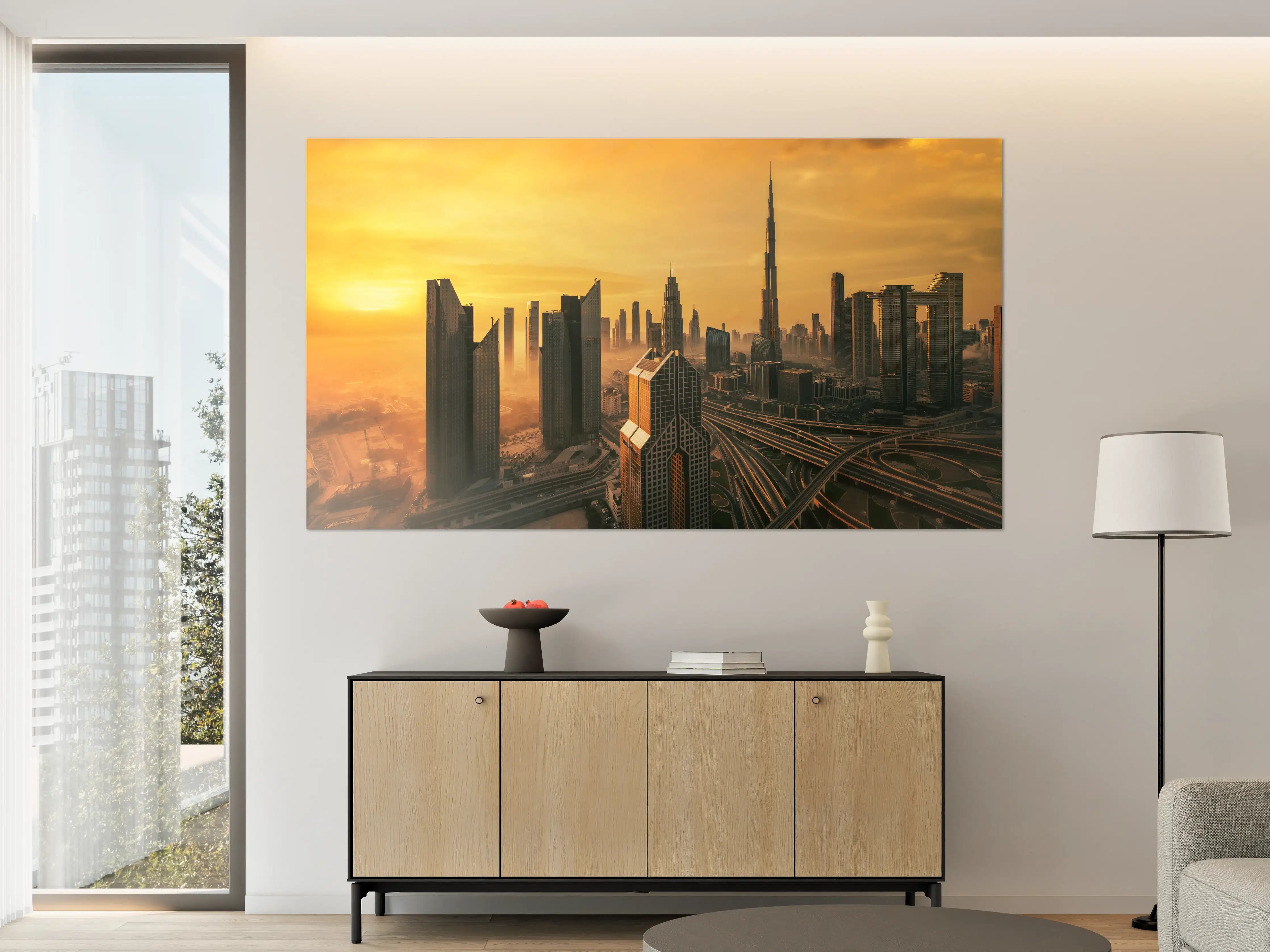 Große Wandbilder - Graue Morgenhorizonte