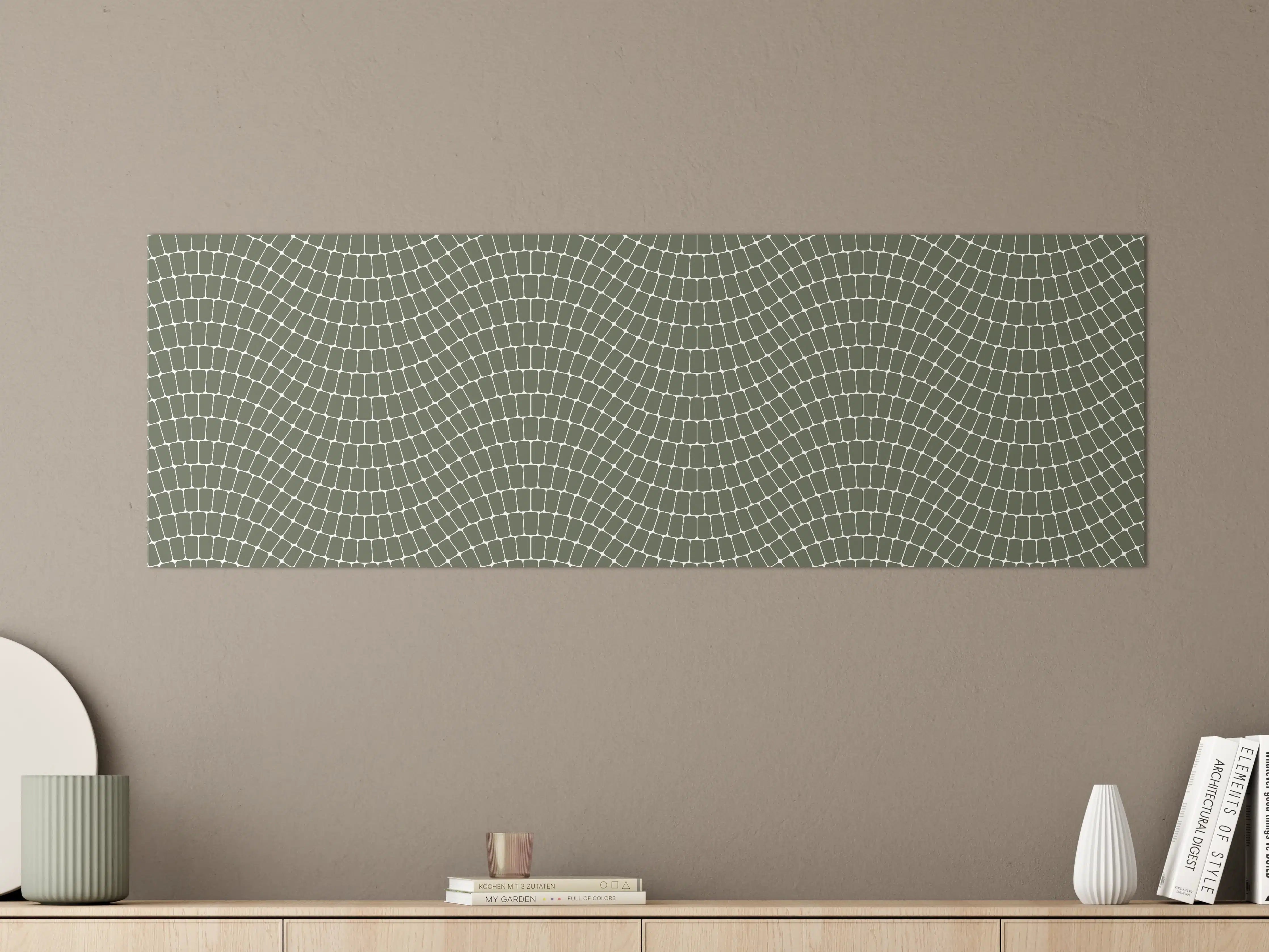 Große Wandbilder - Graue Mosaik-Kachelstruktur