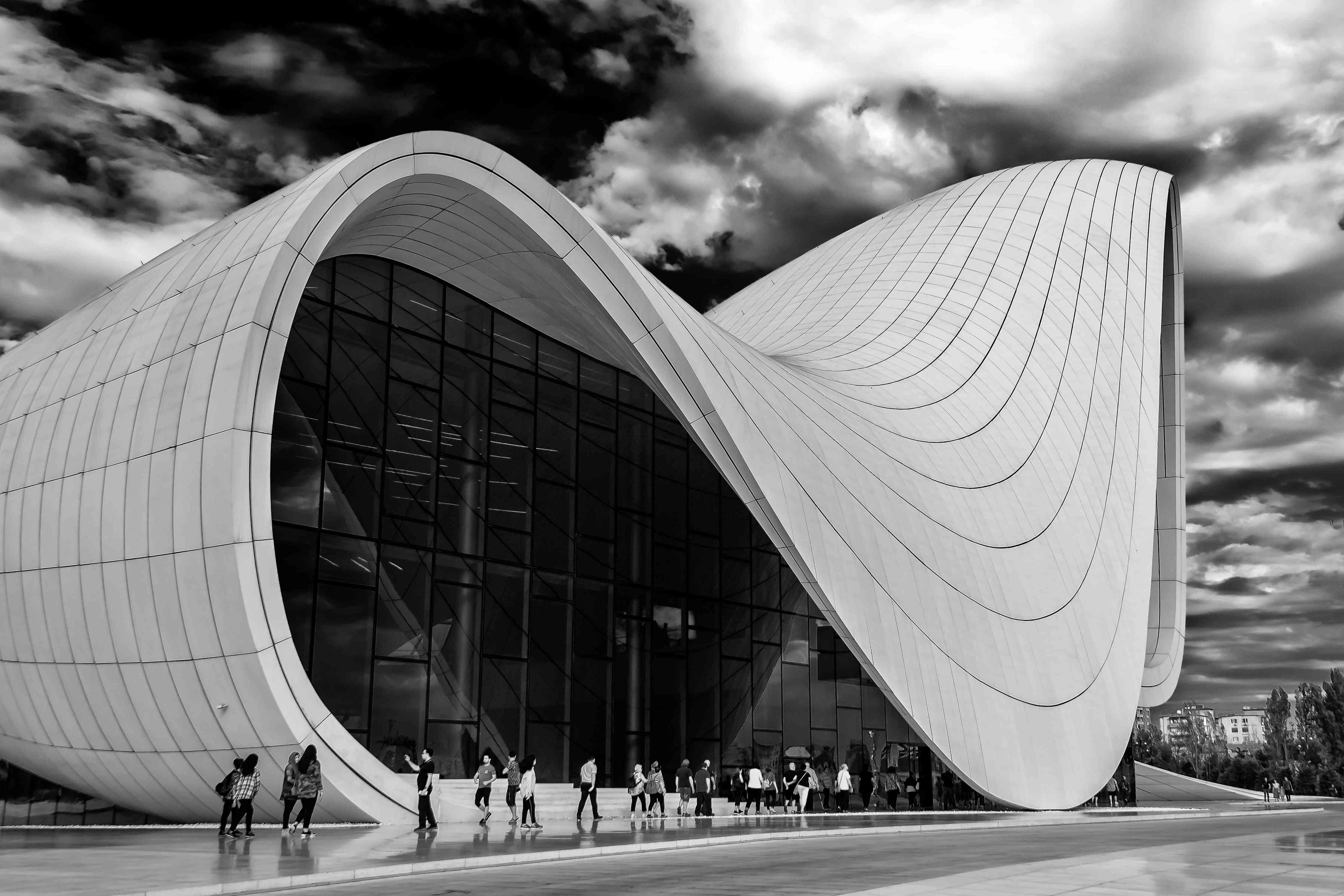 Große Wandbilder-Graue Nuancen in Moderner Architektur