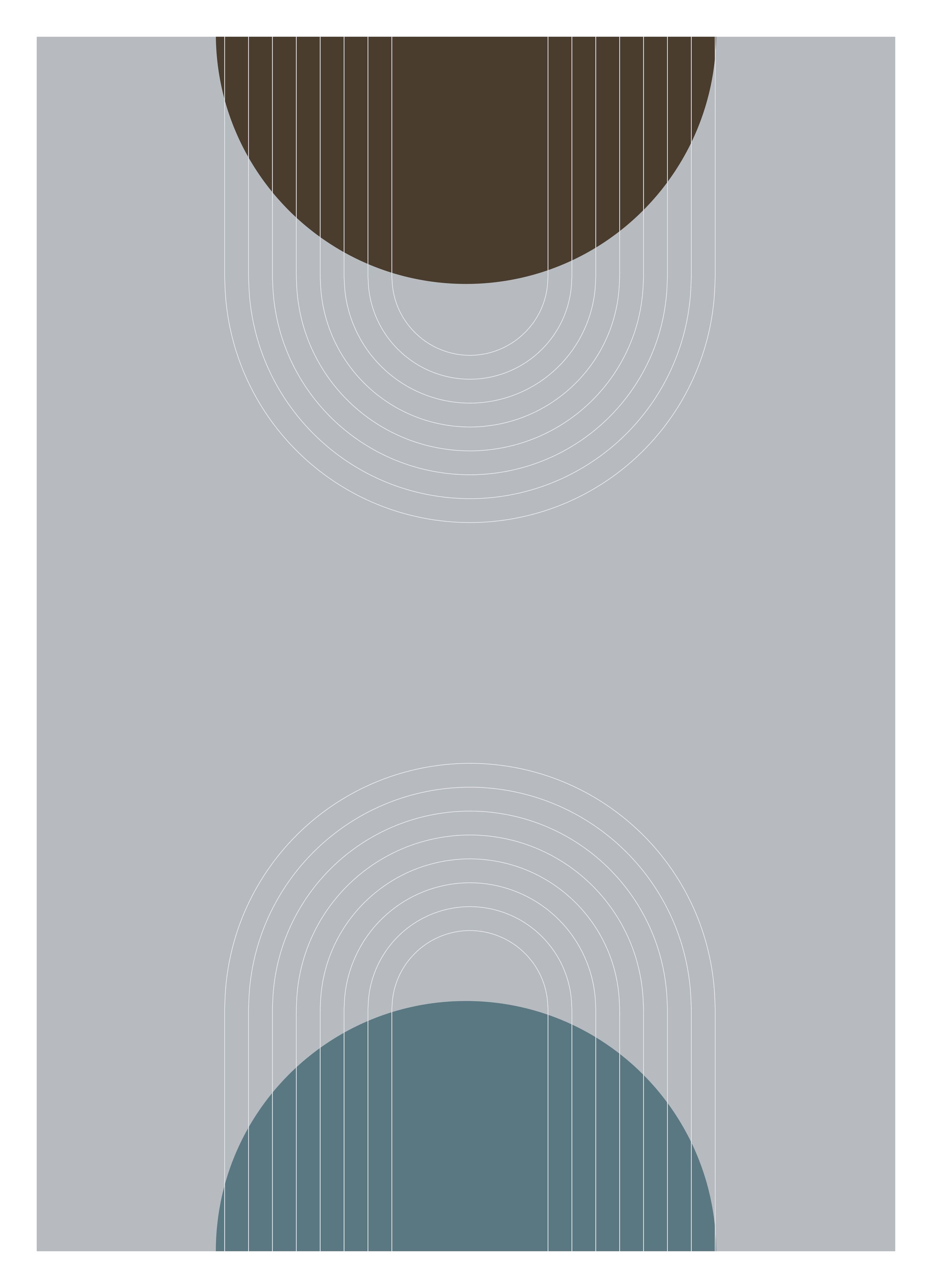 Große Wandbilder-Graue Wandkunst: Geometrische Eleganz