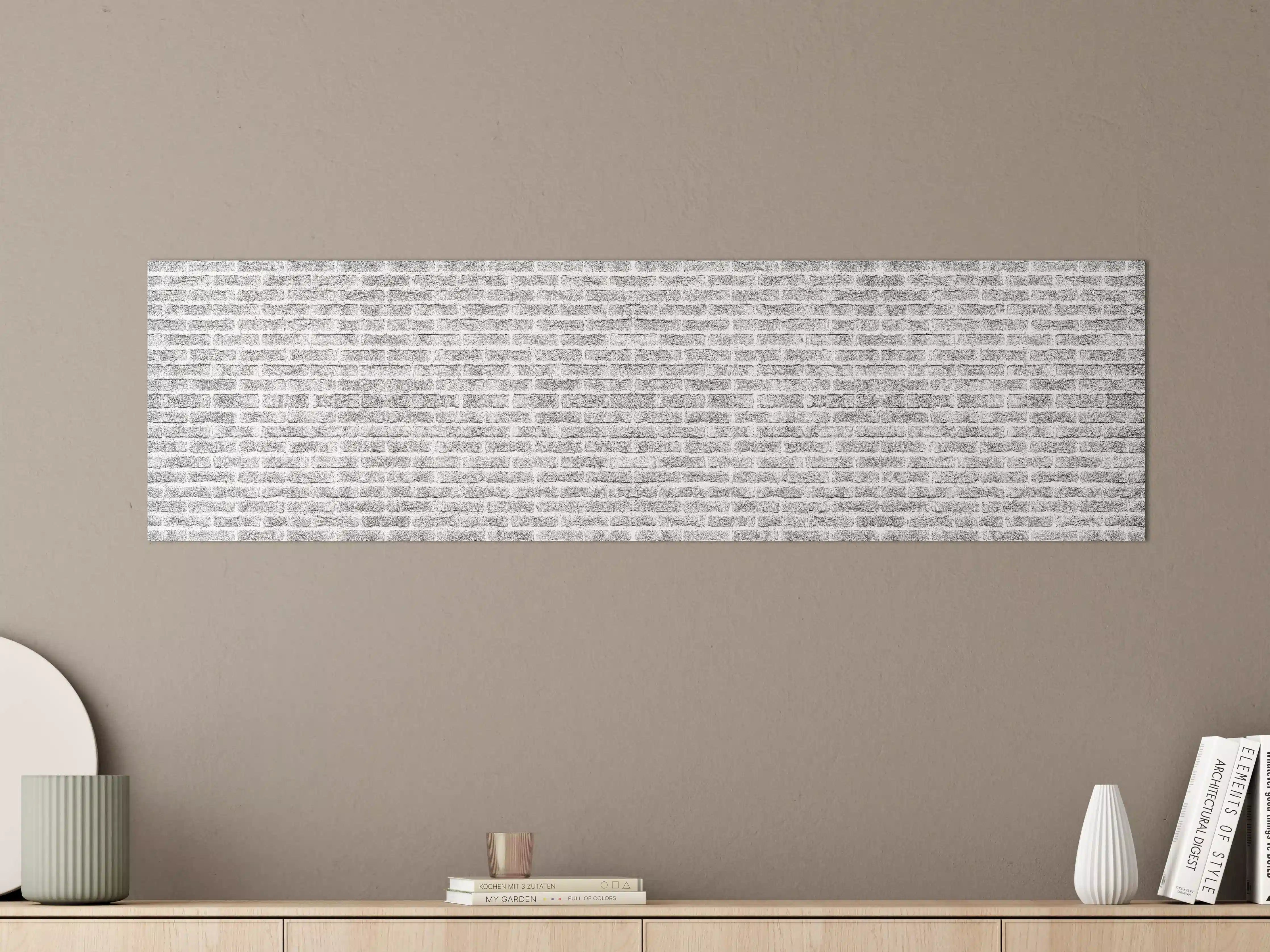 Große Wandbilder - Graue alte Ziegelwand