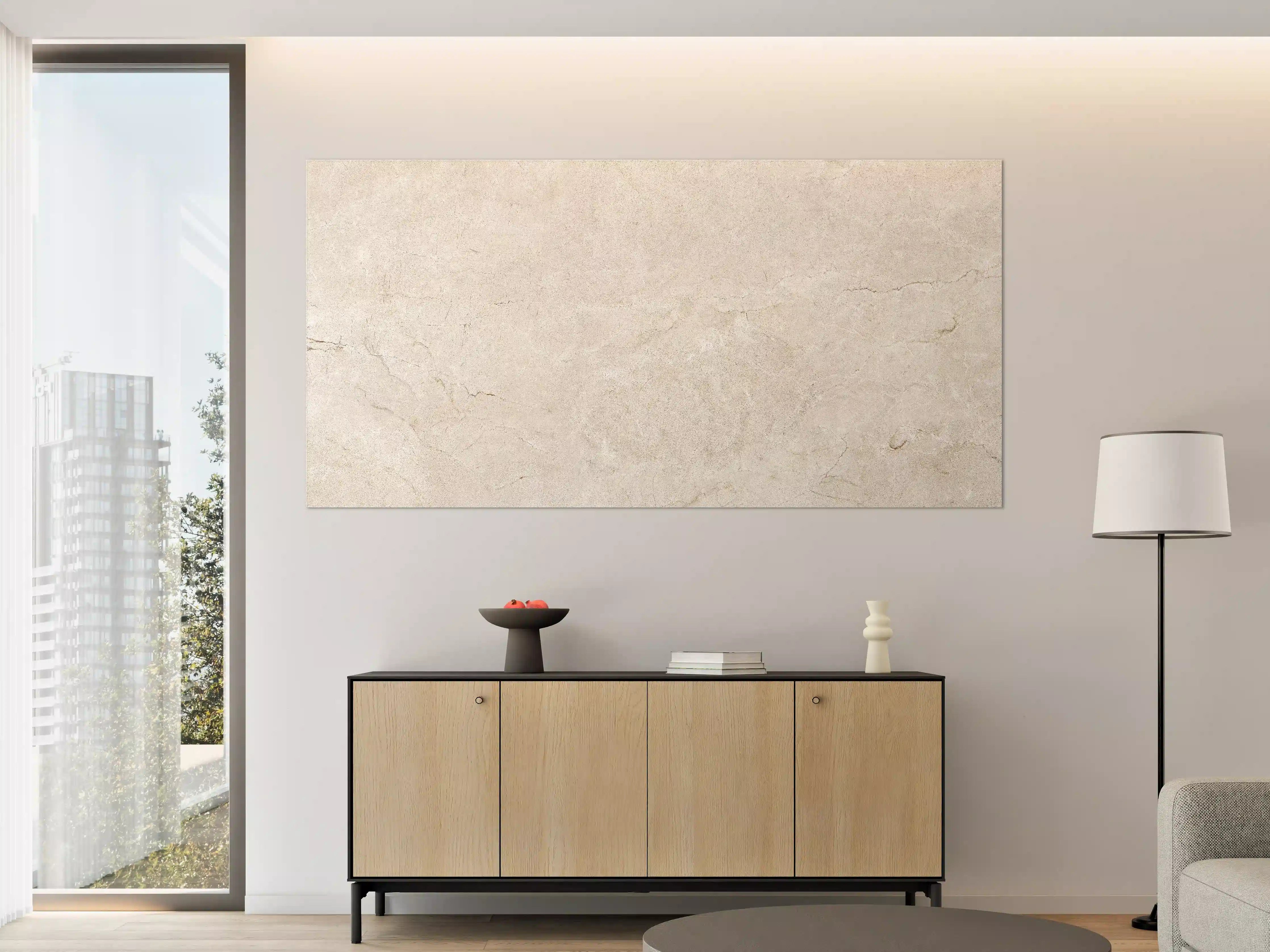 Große Wandbilder - Grauer Marmor auf steinigem Hintergrund