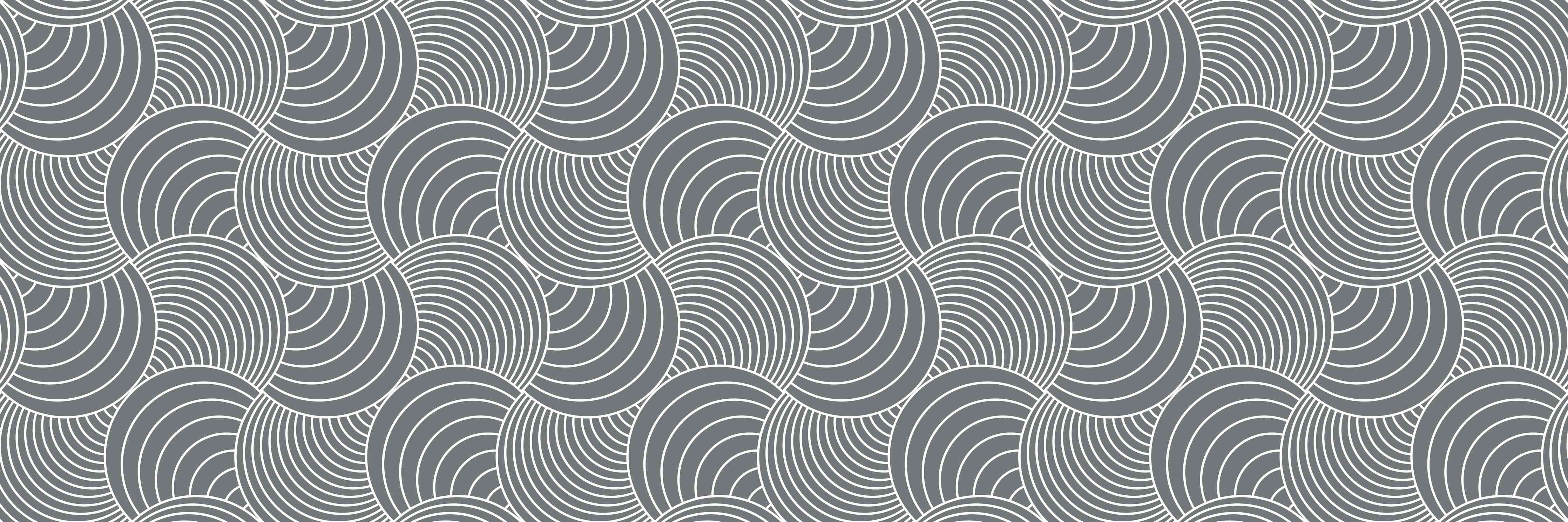 Große Wandbilder-Graues Muster mit kreisförmigen Linien