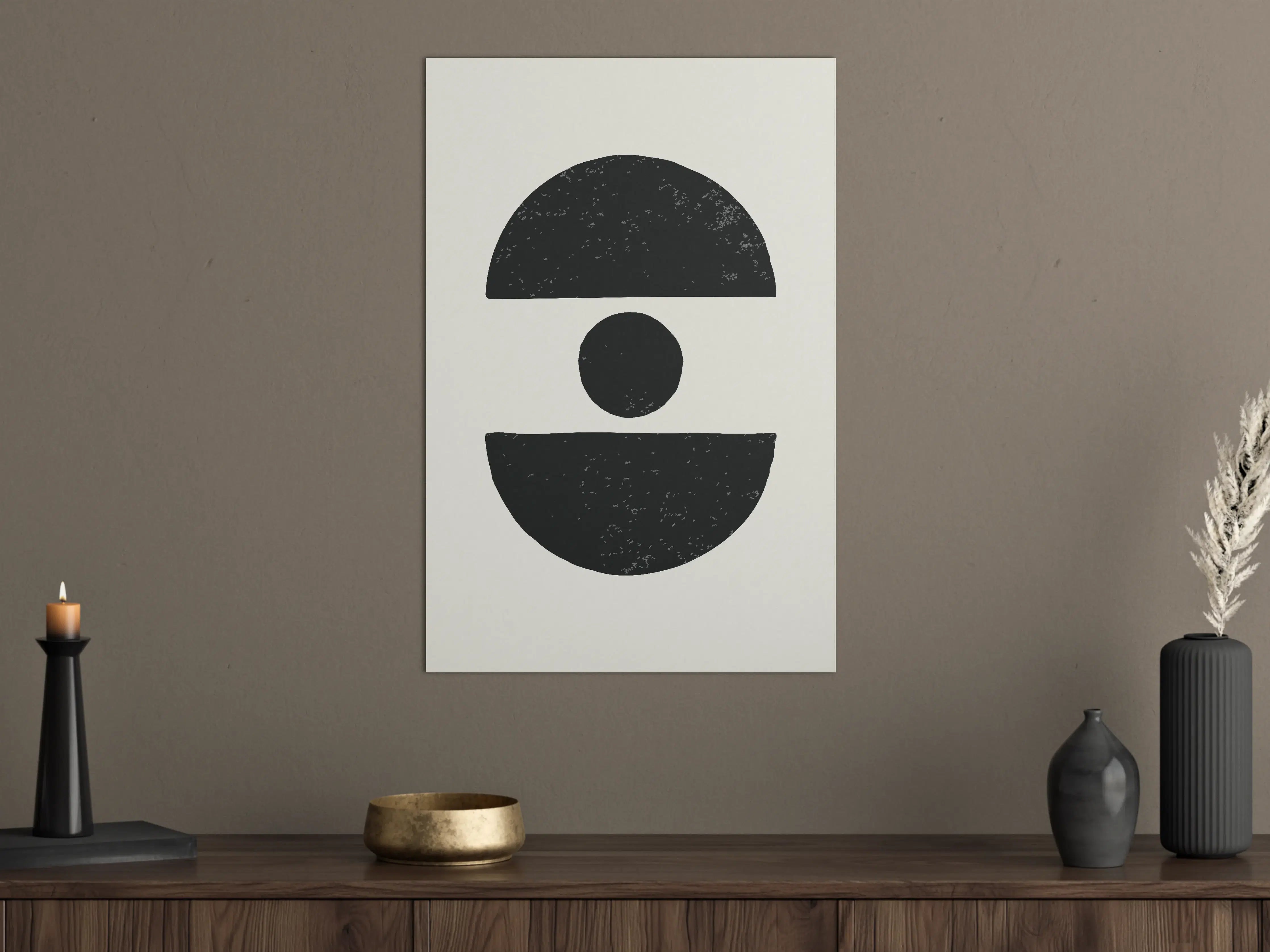 Große Wandbilder - Graustöne im Weiß-Design
