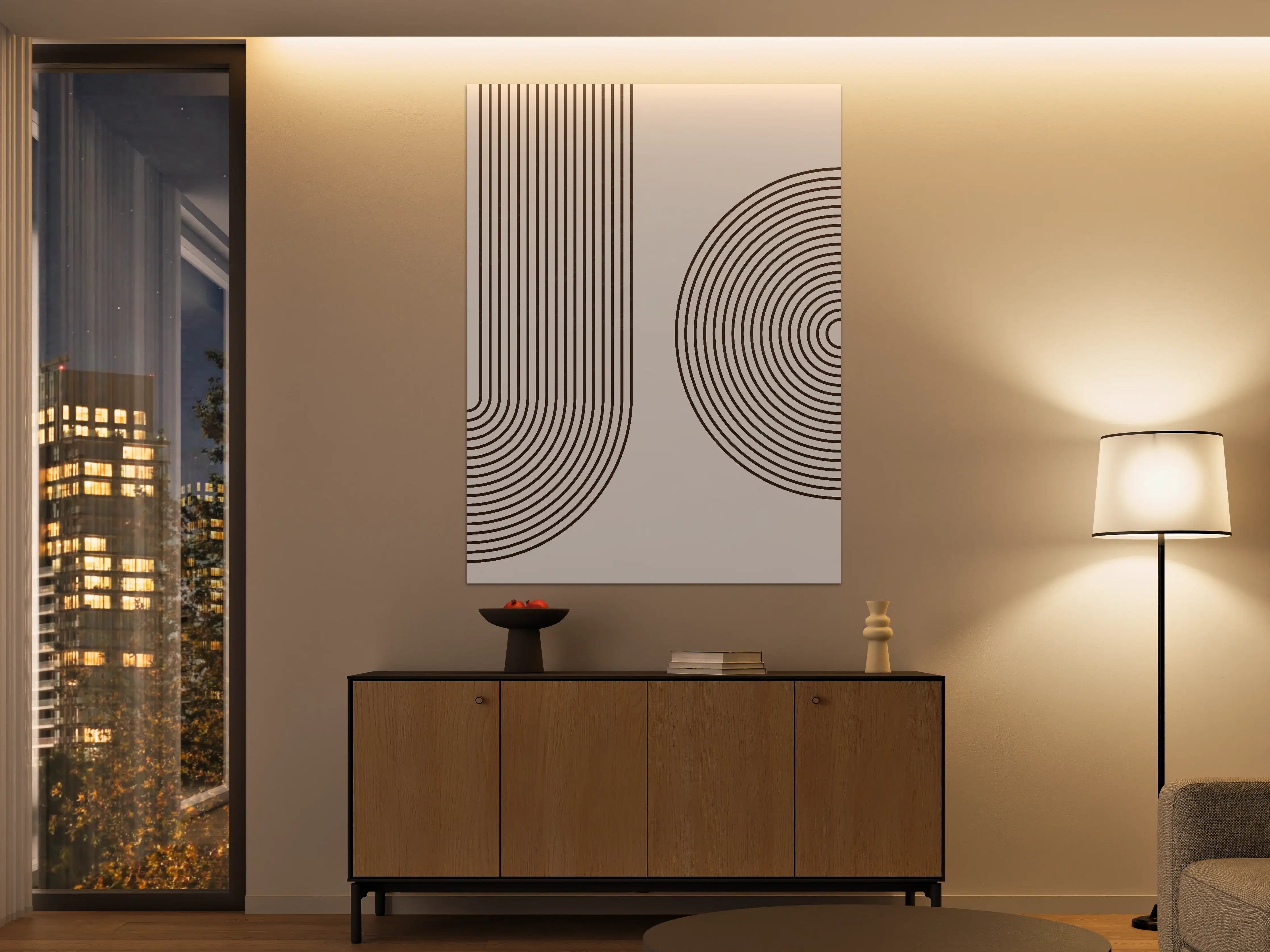 Große Wandbilder - Graustufen-Designs in Schwarz-Weiß