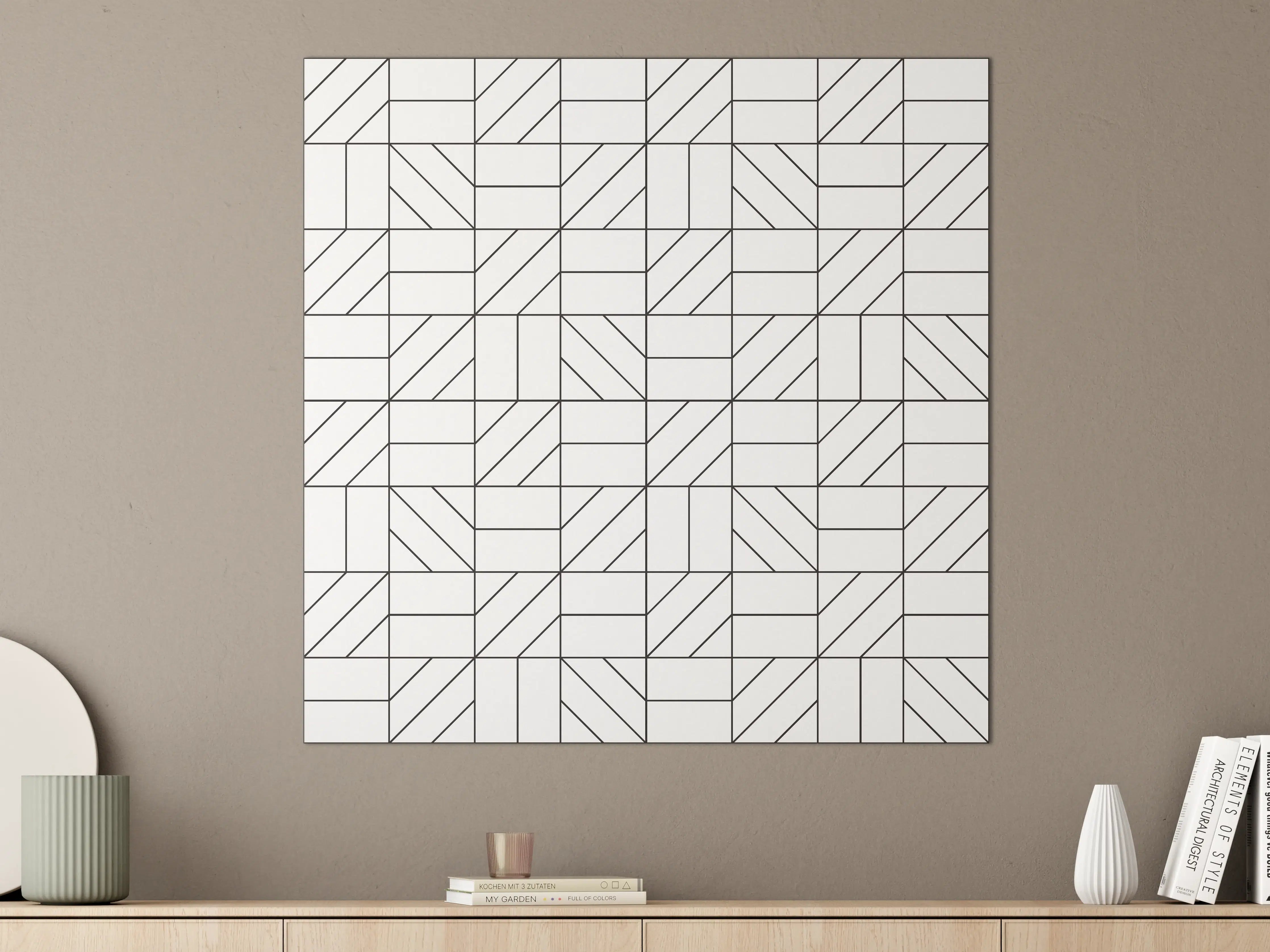 Große Wandbilder - Graustufen-Designs in Schwarzweiß