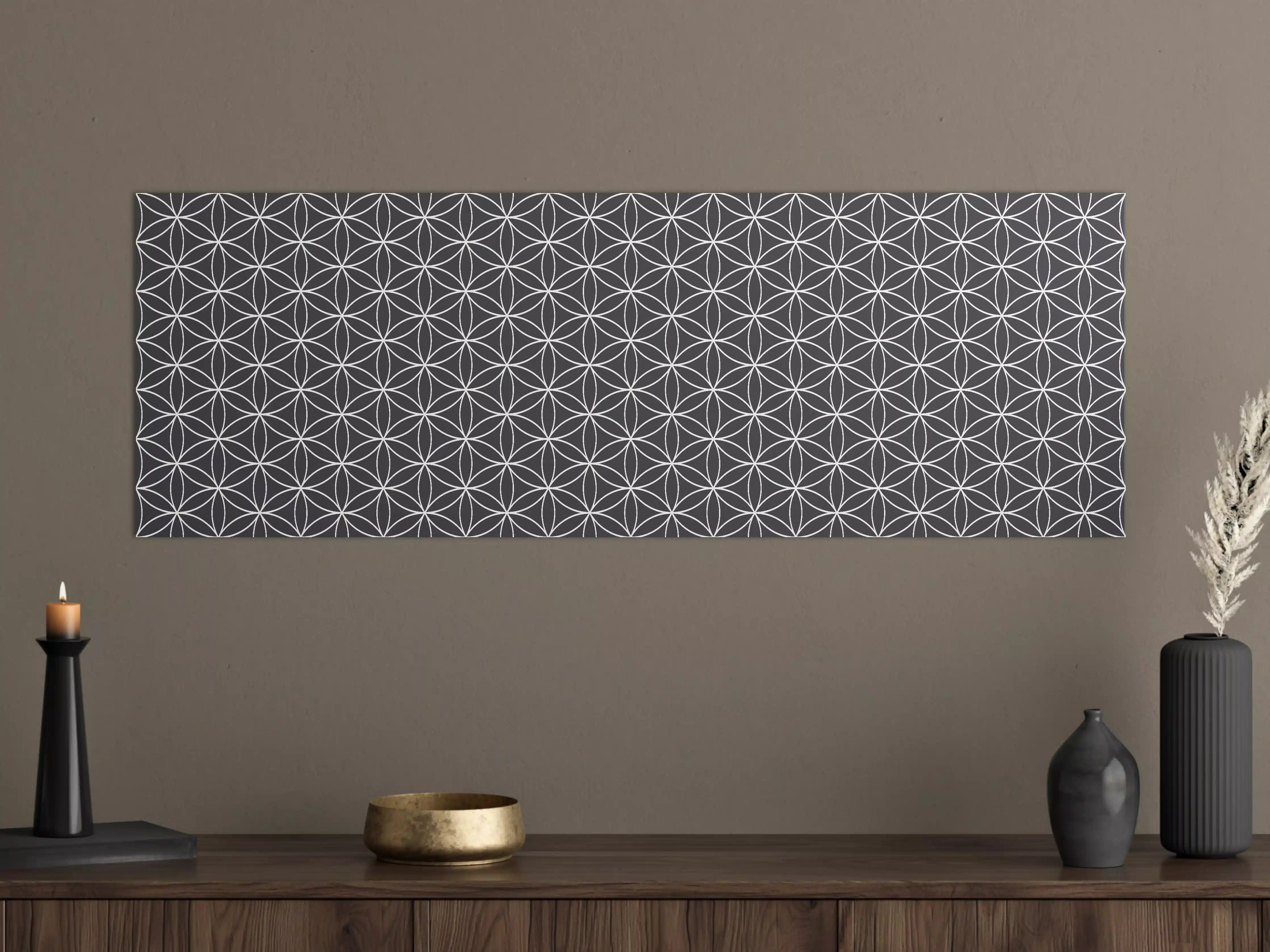 Große Wandbilder - Graustufen: Geometrie in Schwarz-Weiß