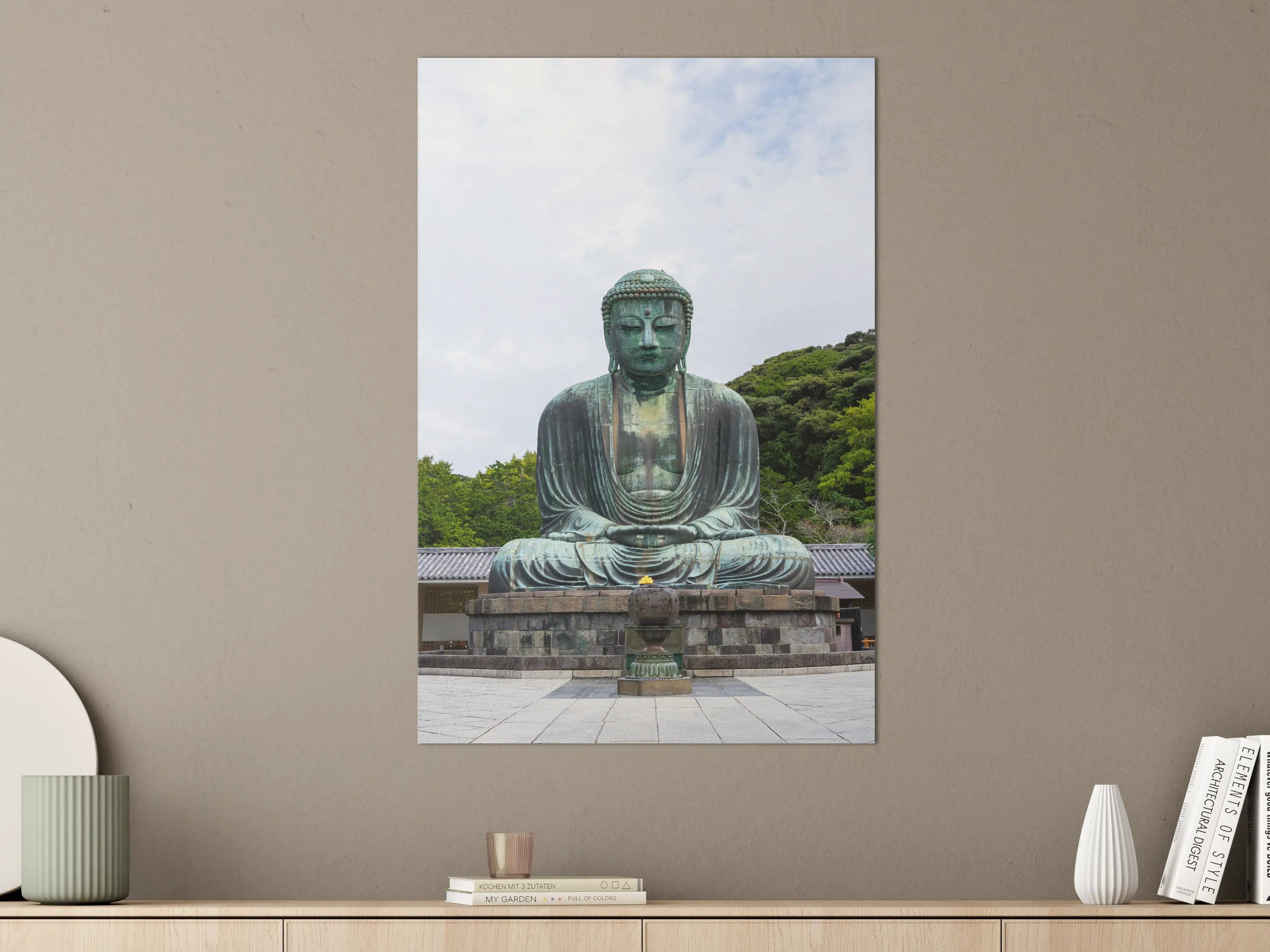 Große Wandbilder - Großer Buddha-Statue im Freien