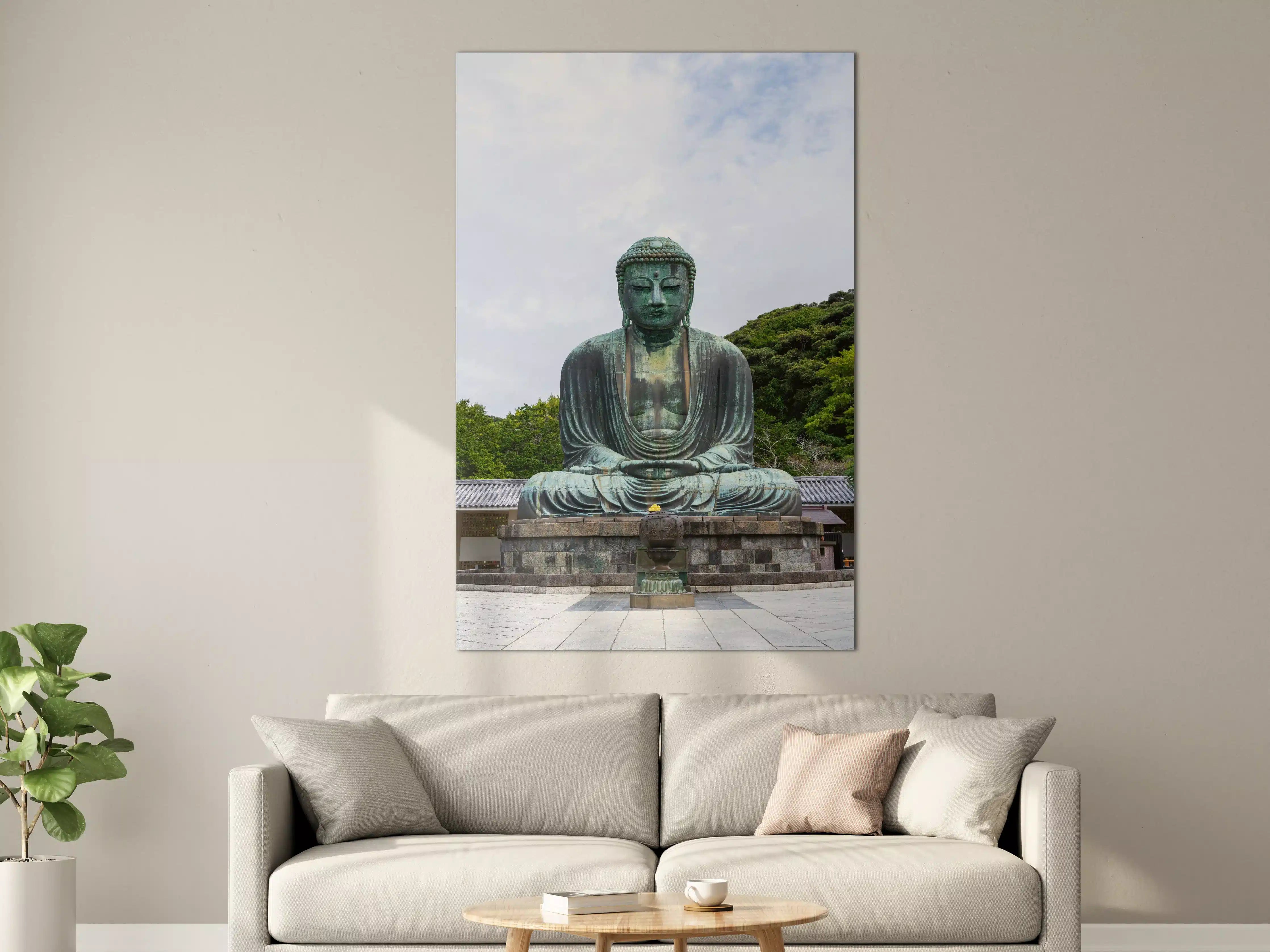 Große Wandbilder - Großer Buddha-Statue im Freien