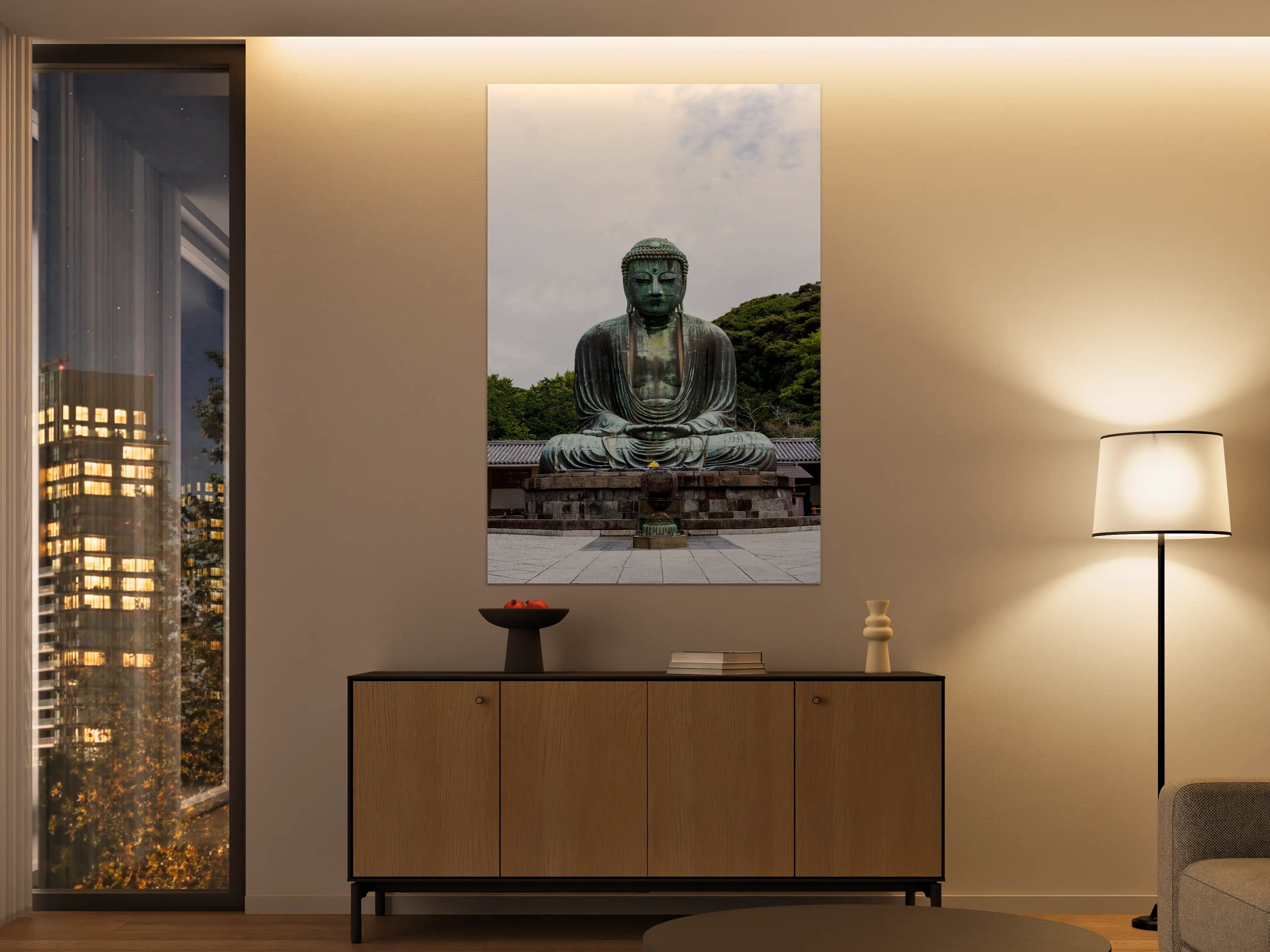 Große Wandbilder - Großer Buddha-Statue im Freien