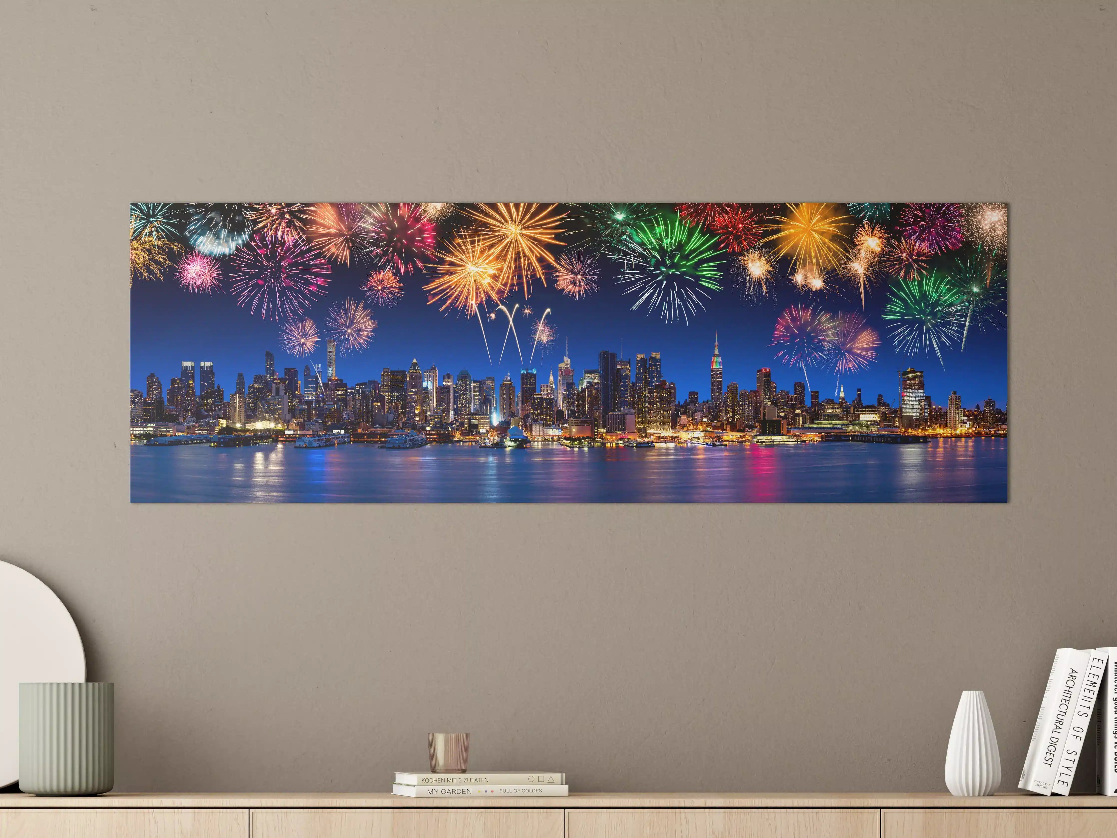 Große Wandbilder - Großes Feuerwerk in New York