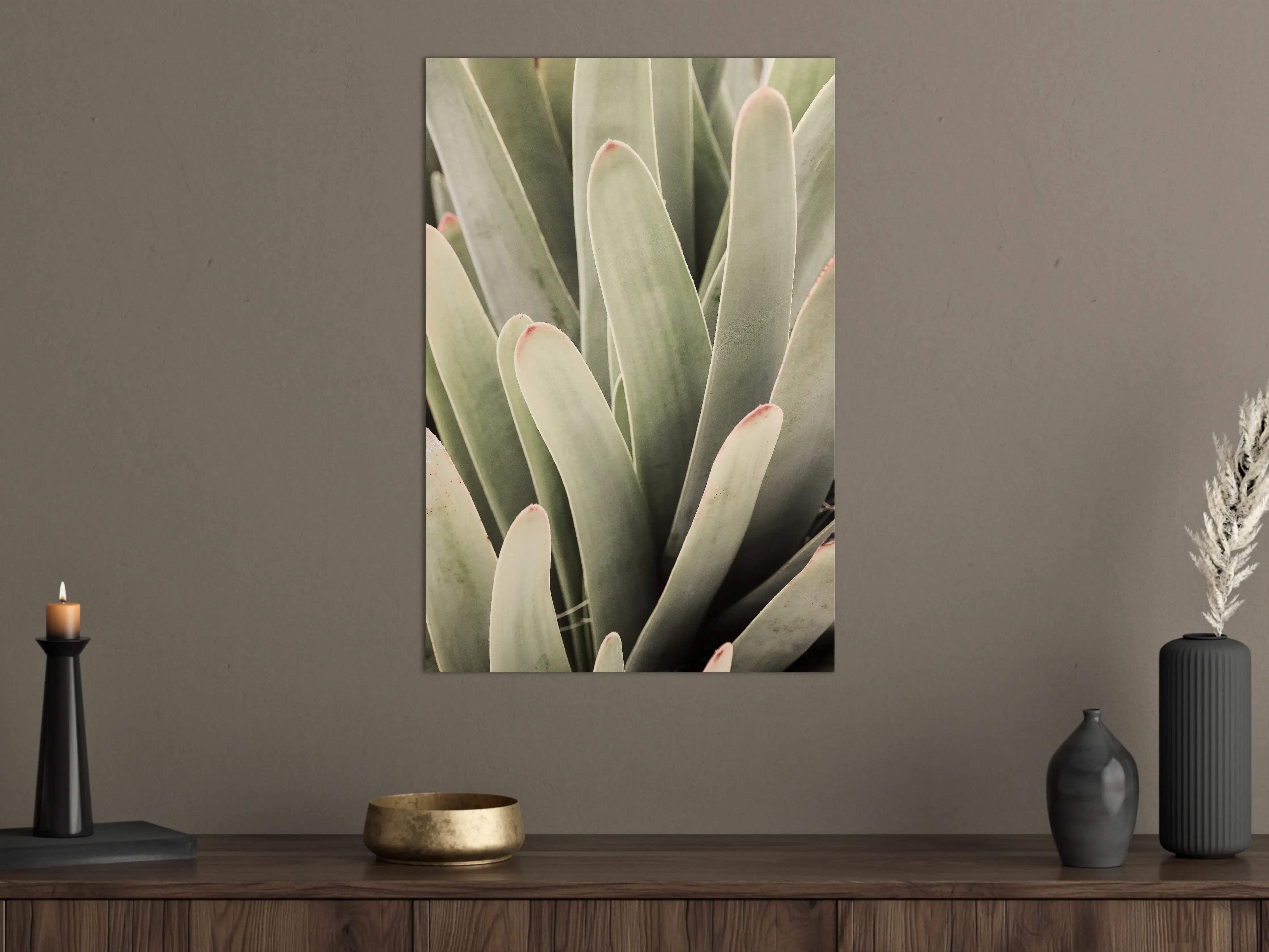 Große Wandbilder - Grüne Aloe-Vera-Textur