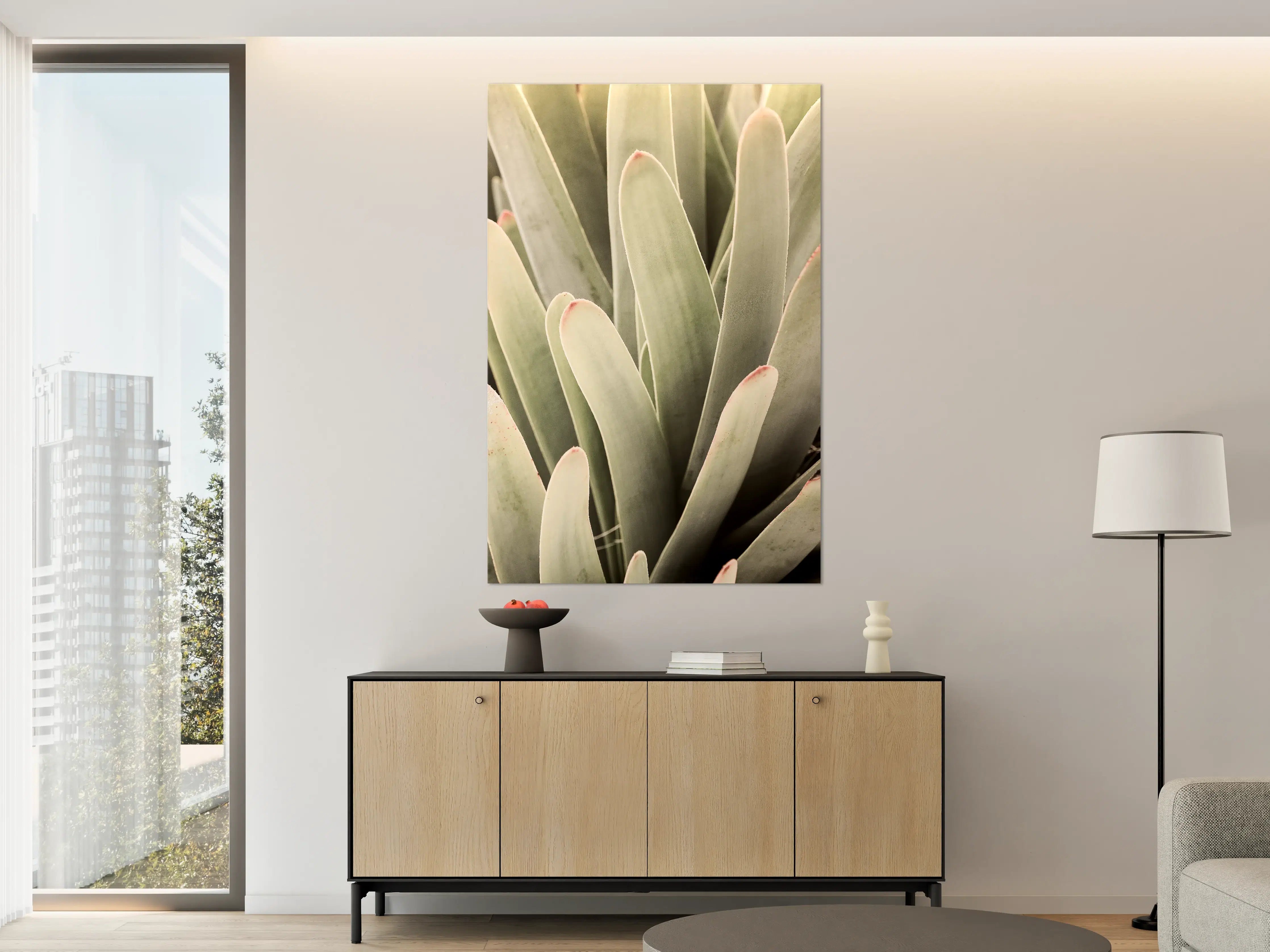 Große Wandbilder - Grüne Aloe-Vera-Textur