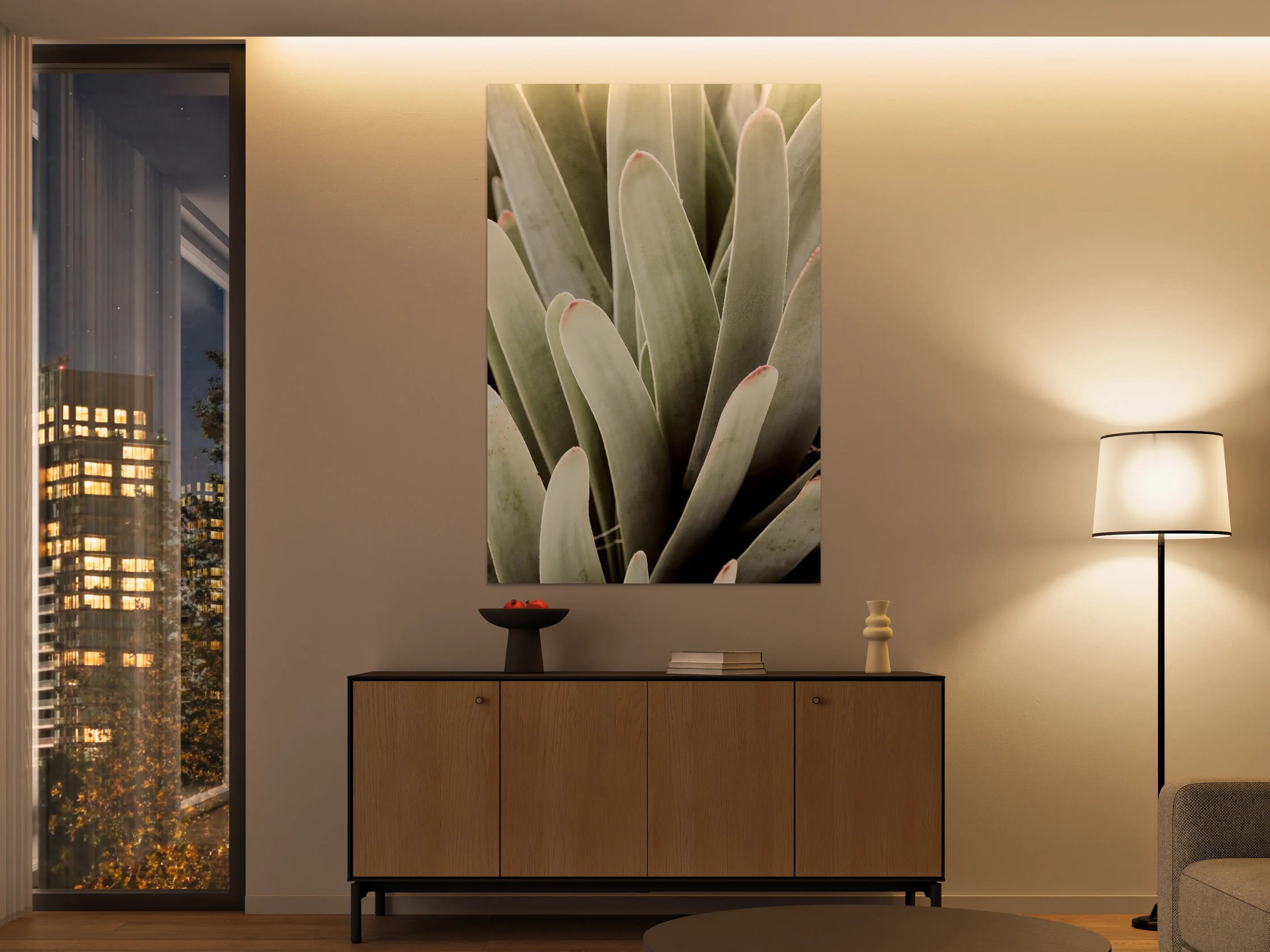 Große Wandbilder - Grüne Aloe-Vera-Textur