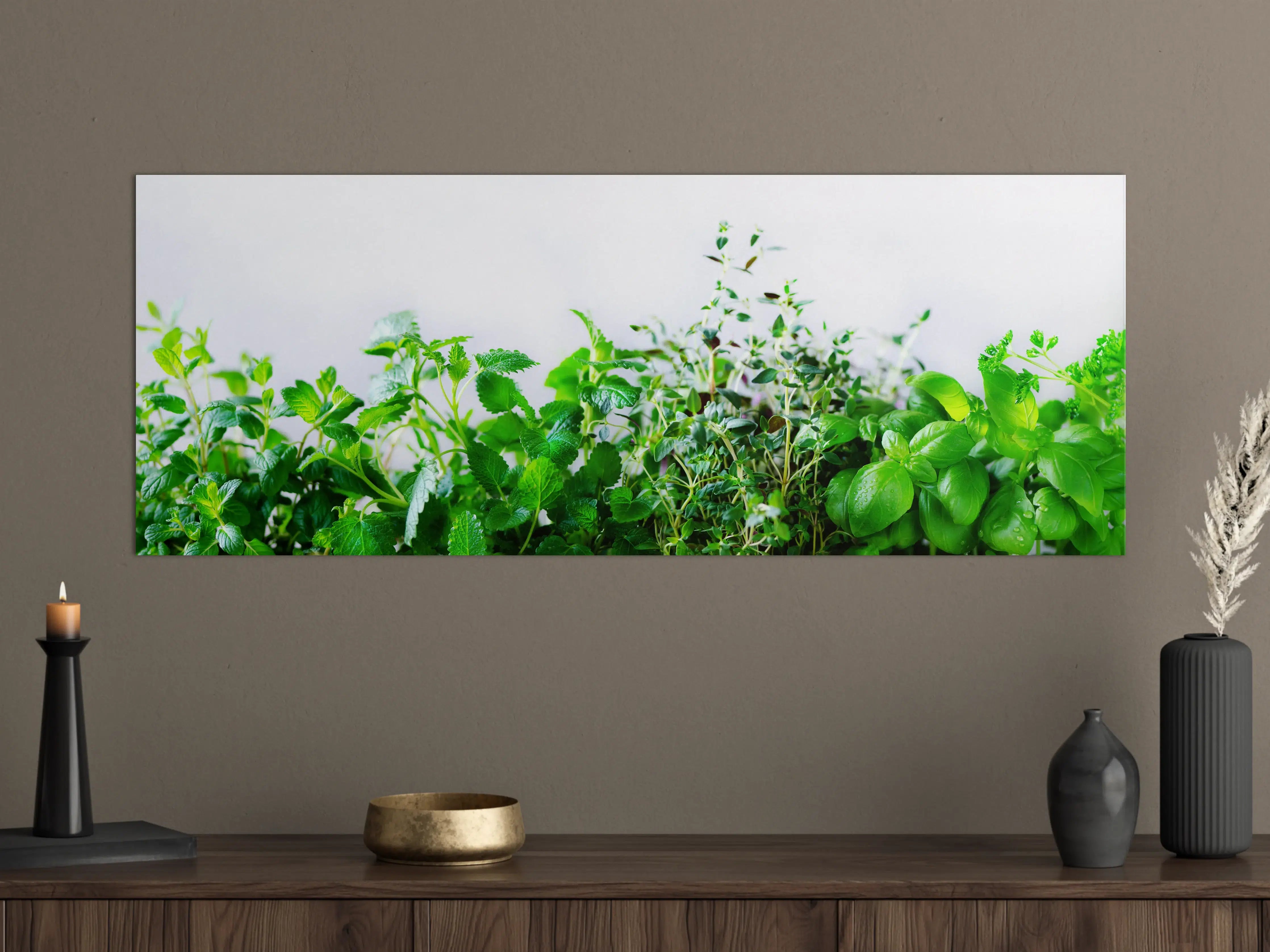 Große Wandbilder - Grüne frische Kräuter
