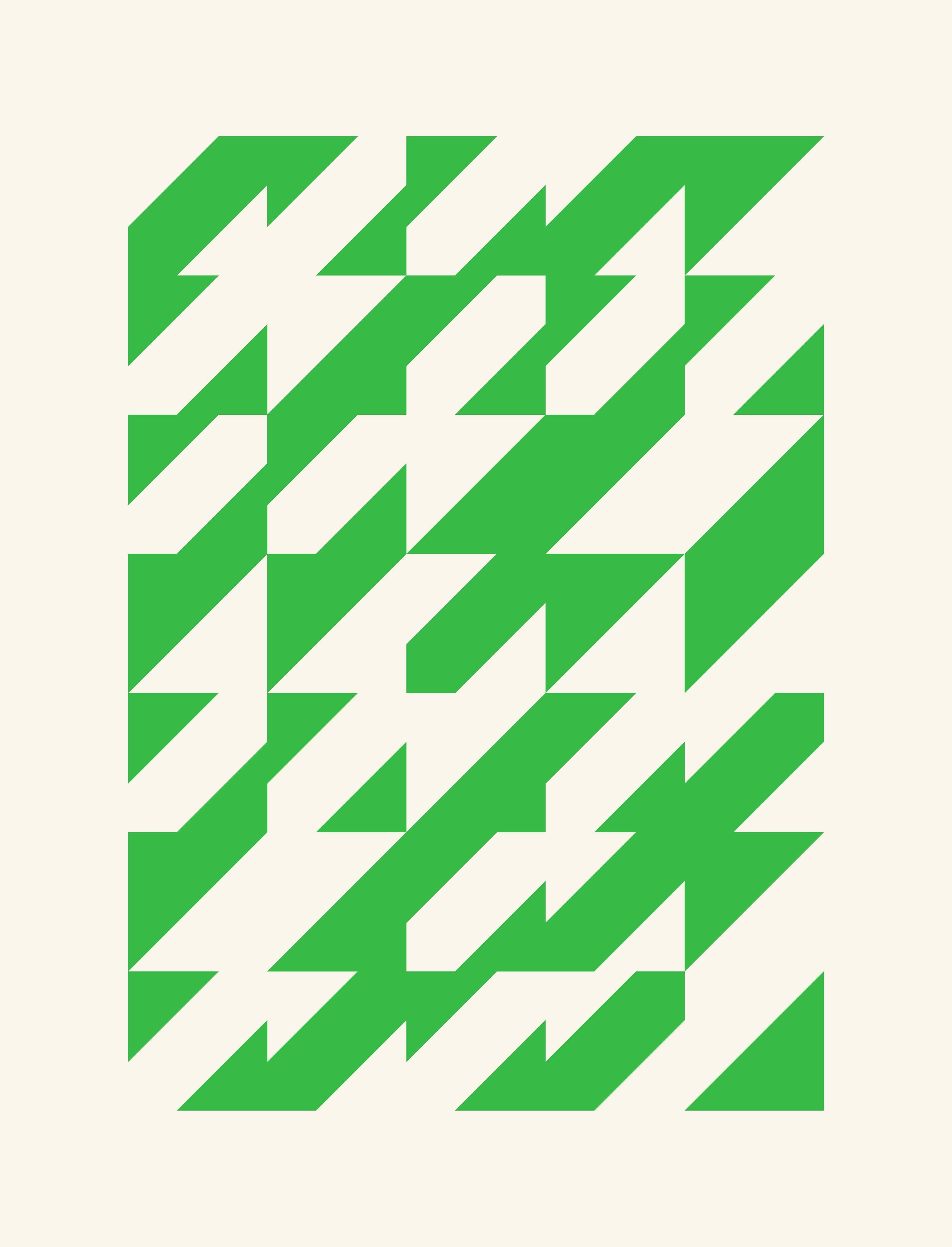 Große Wandbilder-Grüne geometrische Abstraktion