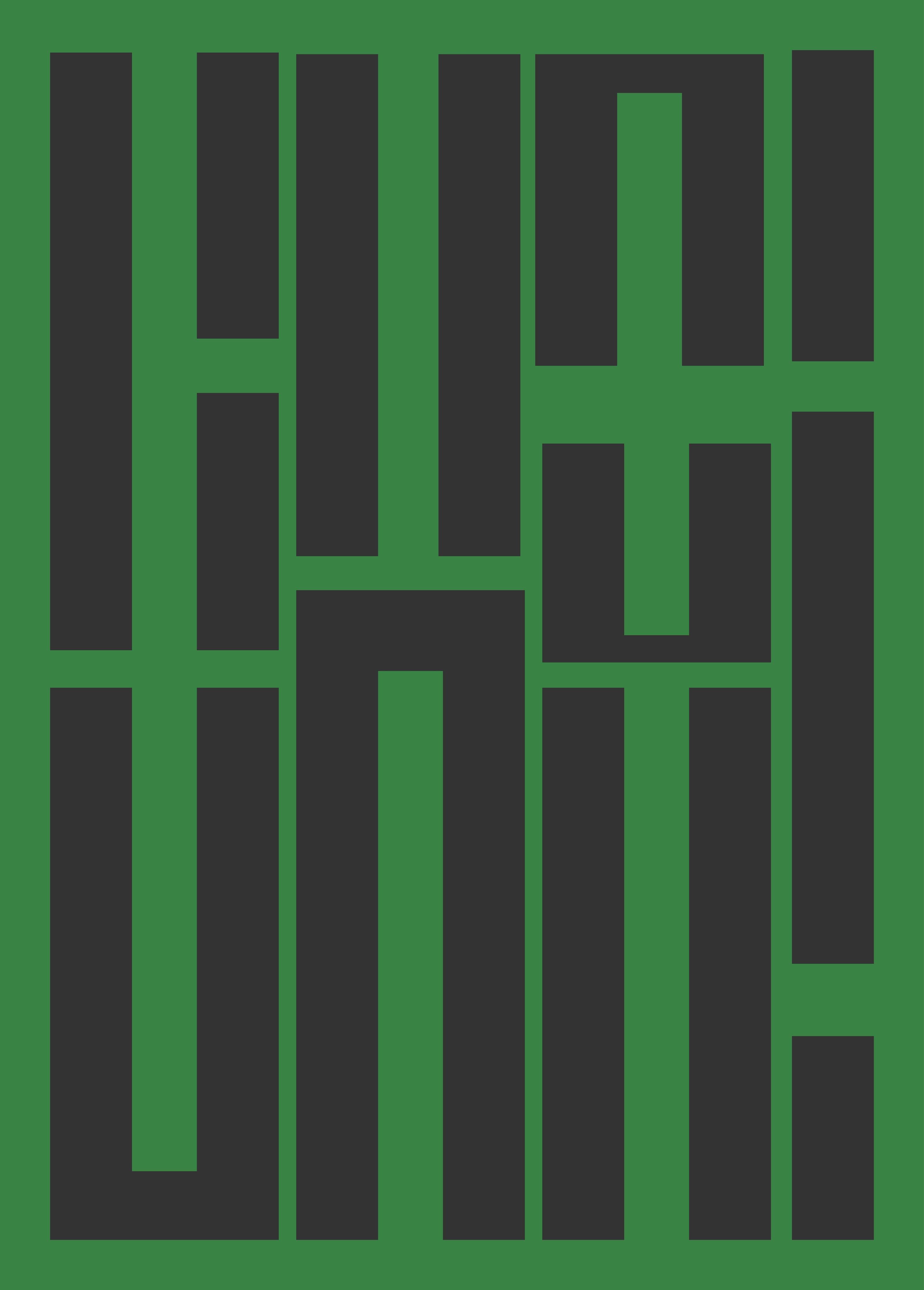Große Wandbilder-Grüner Hintergrund mit urbanem Geometrie-Design