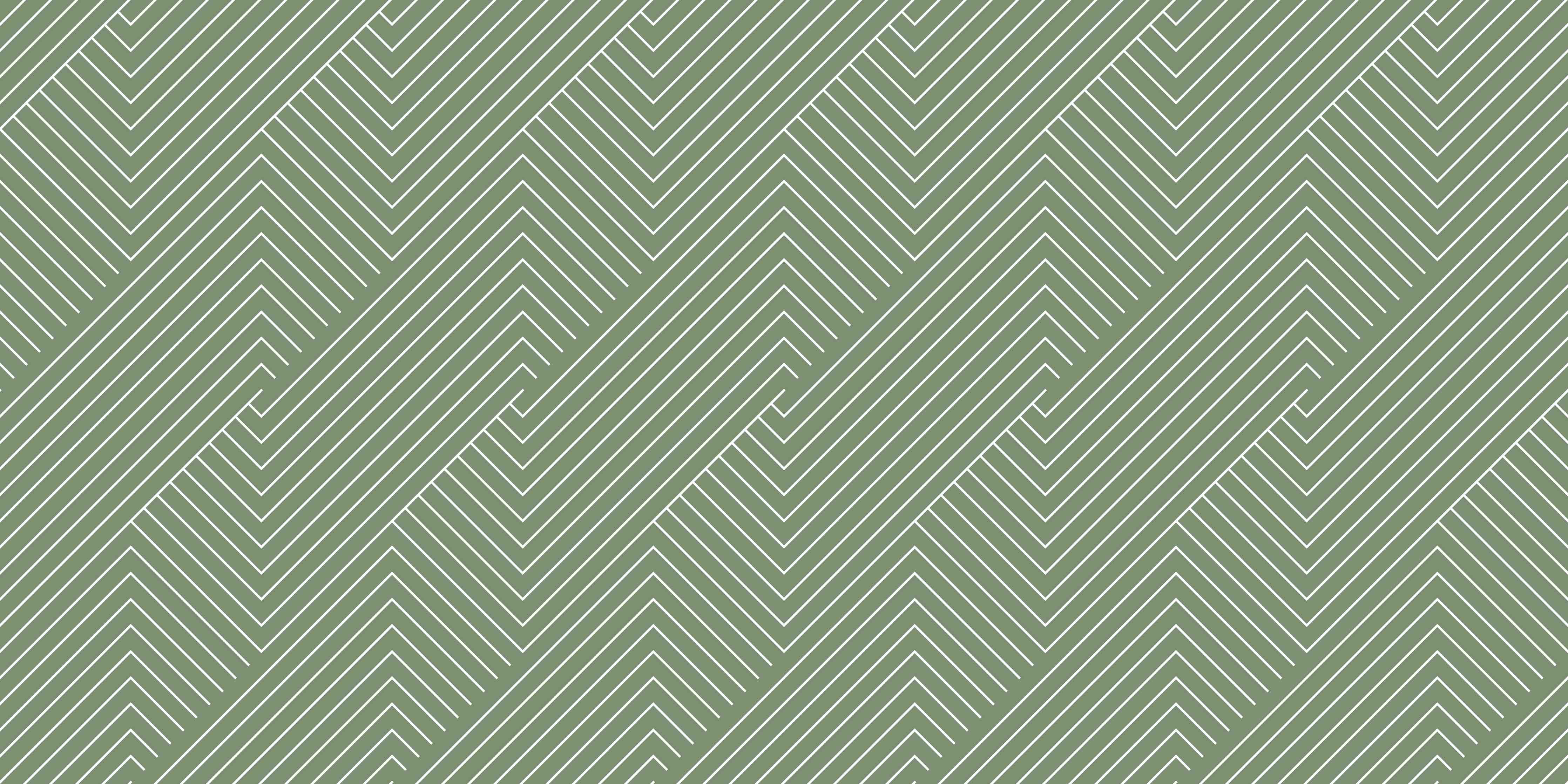 Große Wandbilder-Grünes geometrisches Linienmuster