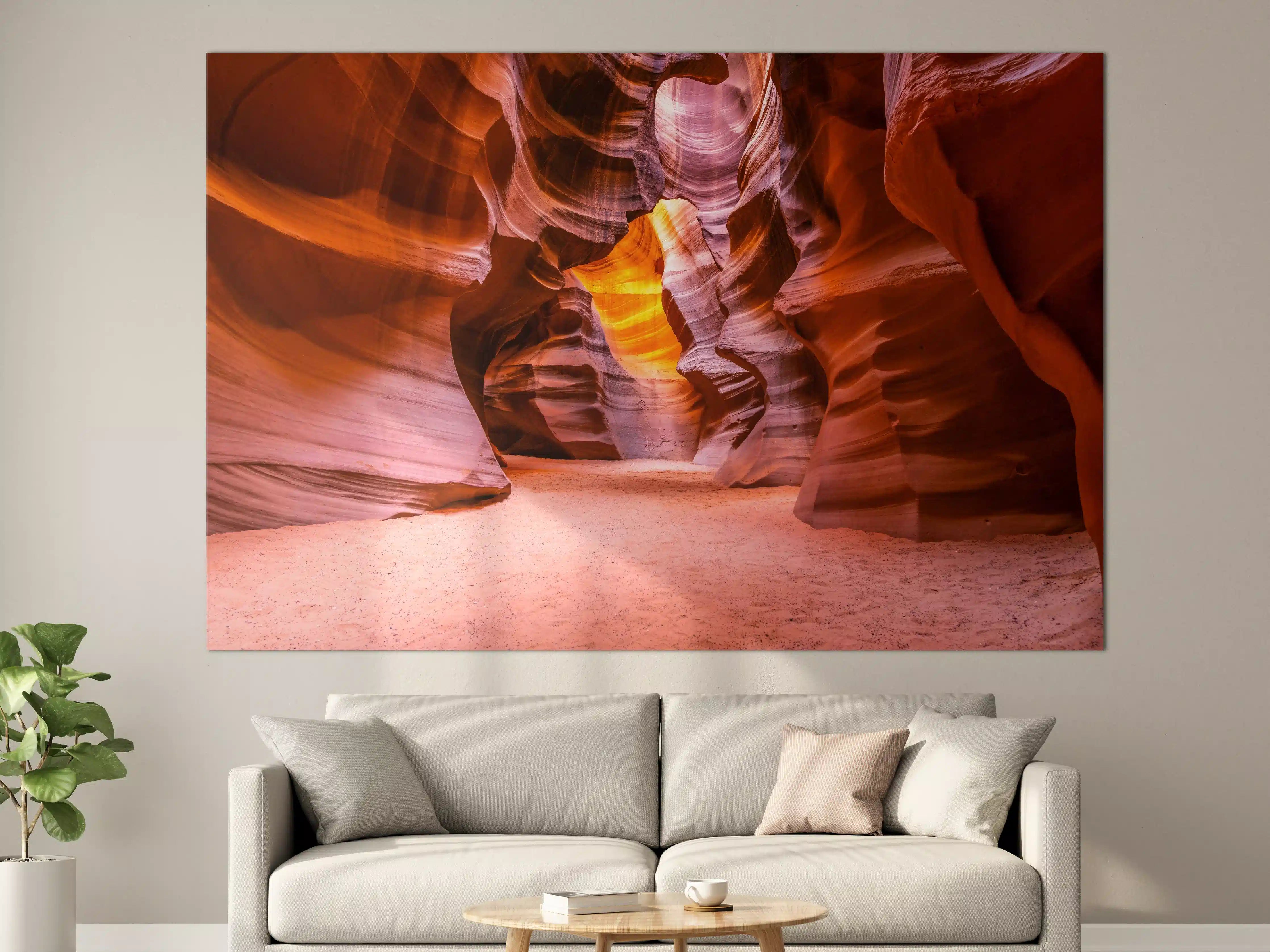 Große Wandbilder - Grund des Antelope Canyon in Arizona