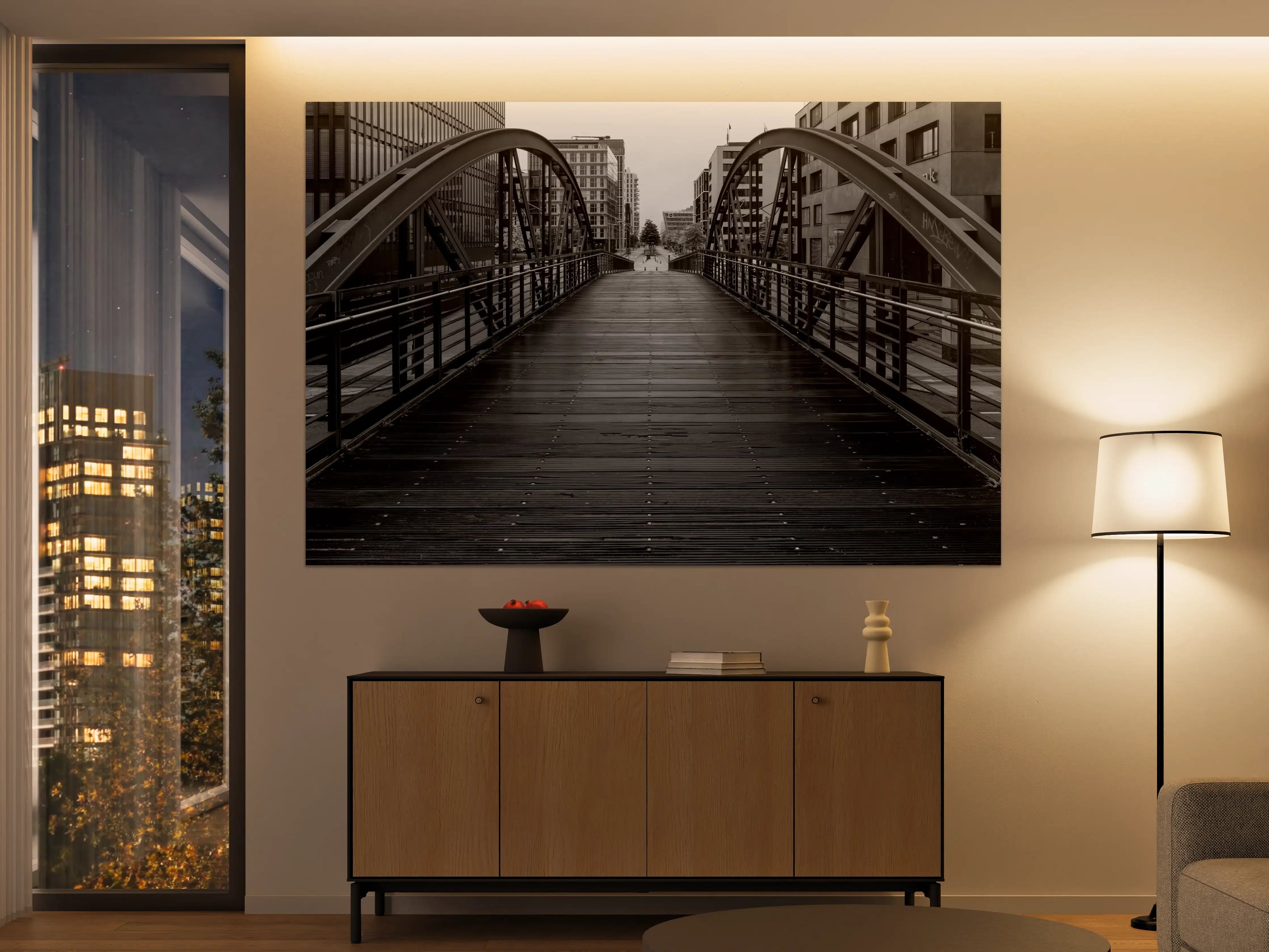 Große Wandbilder - Hamburg - magische Brücke