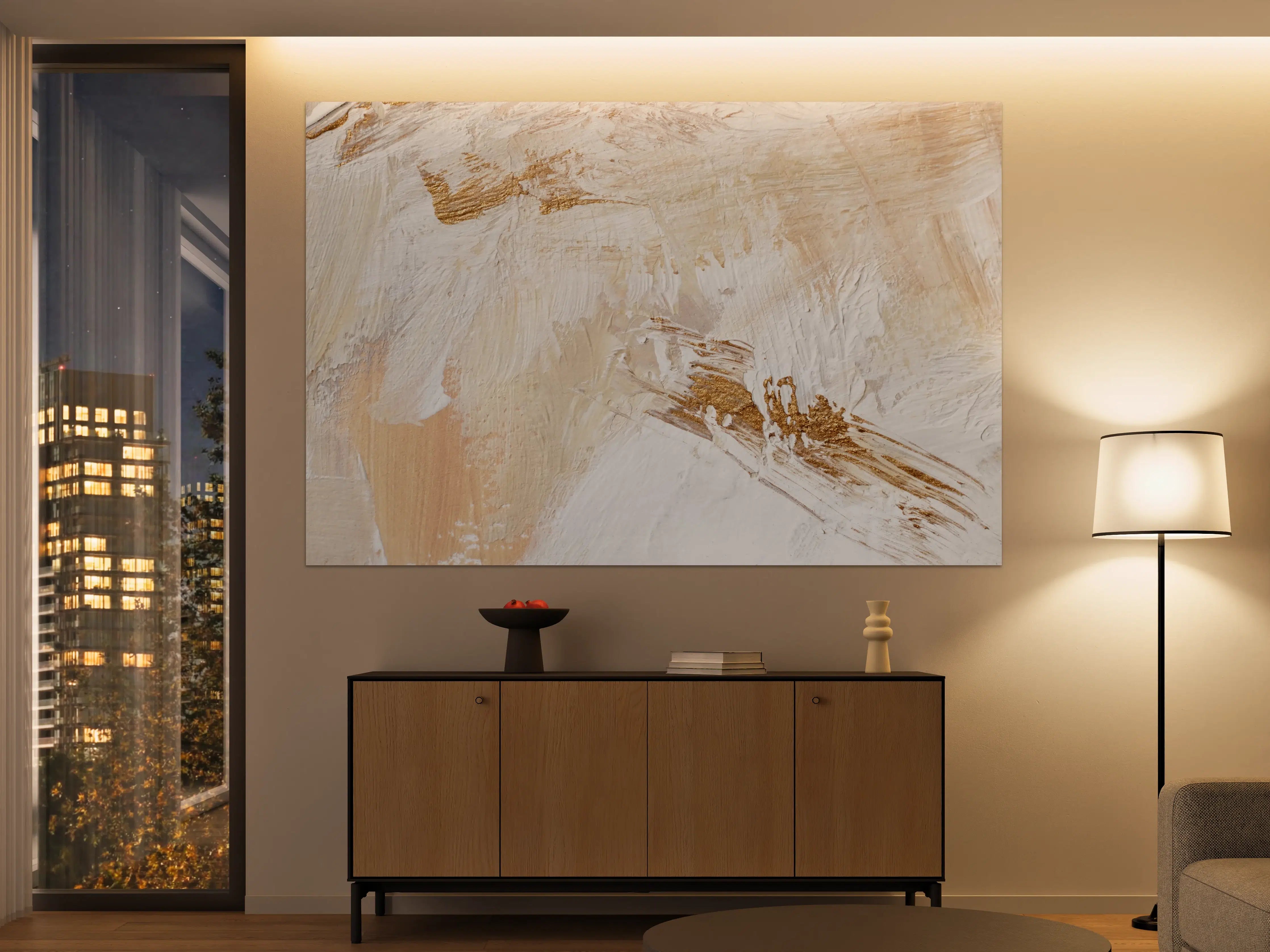 Große Wandbilder - Handgemalter Hintergrund - Abstrakt