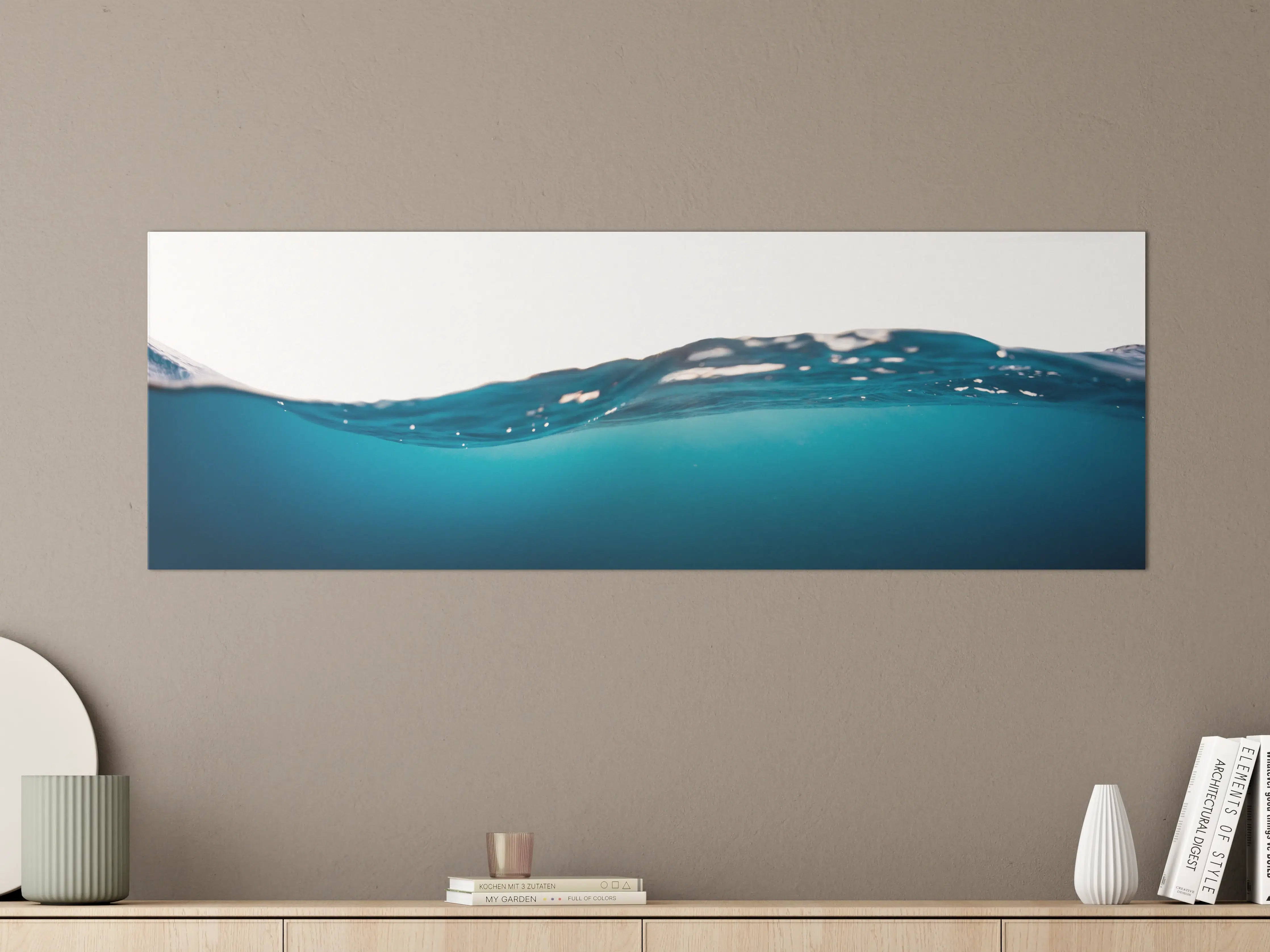 Große Wandbilder - Harmonische Wasserwelle