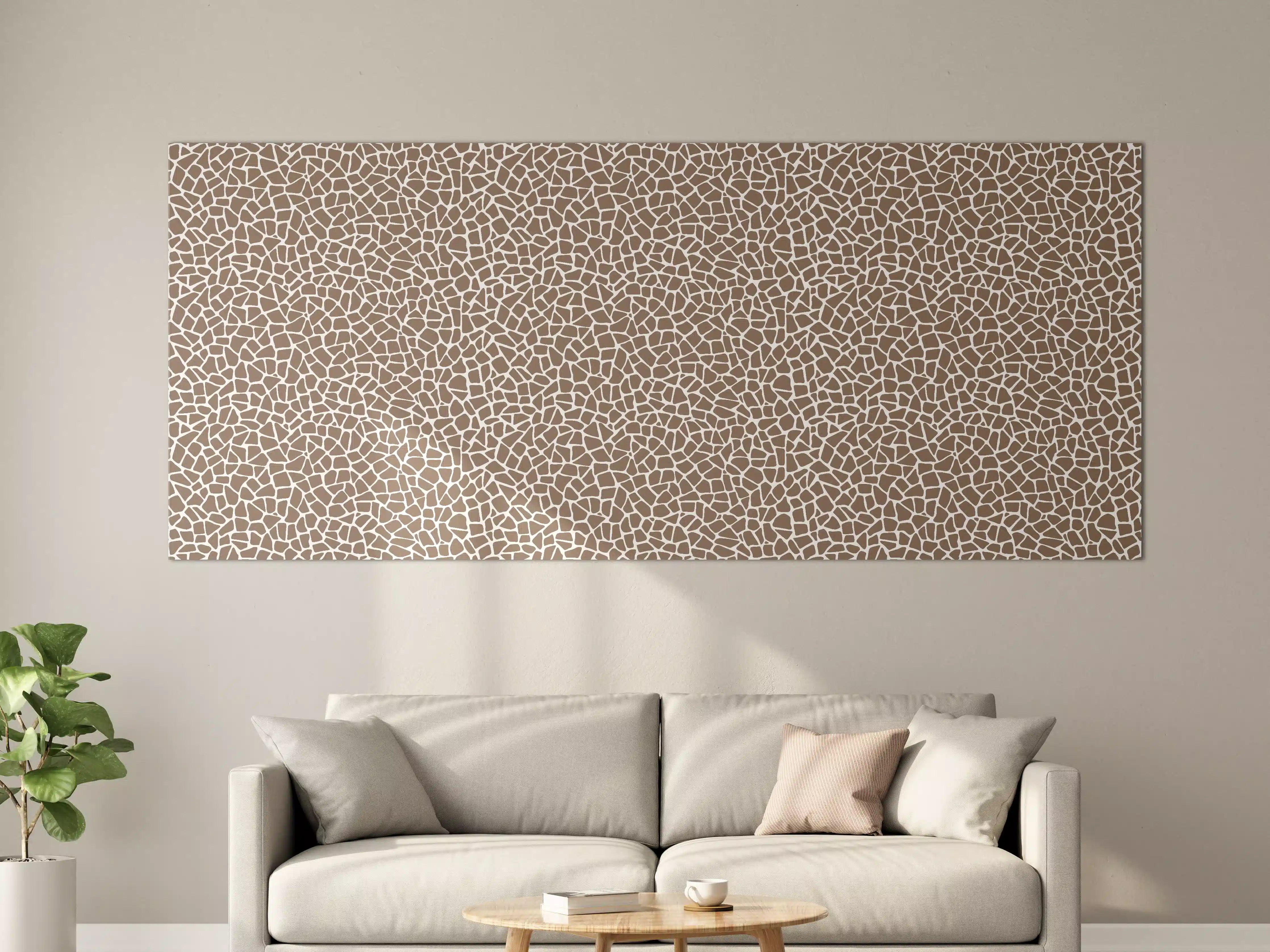 Große Wandbilder - Hautartige Maserung in Beige und Braun