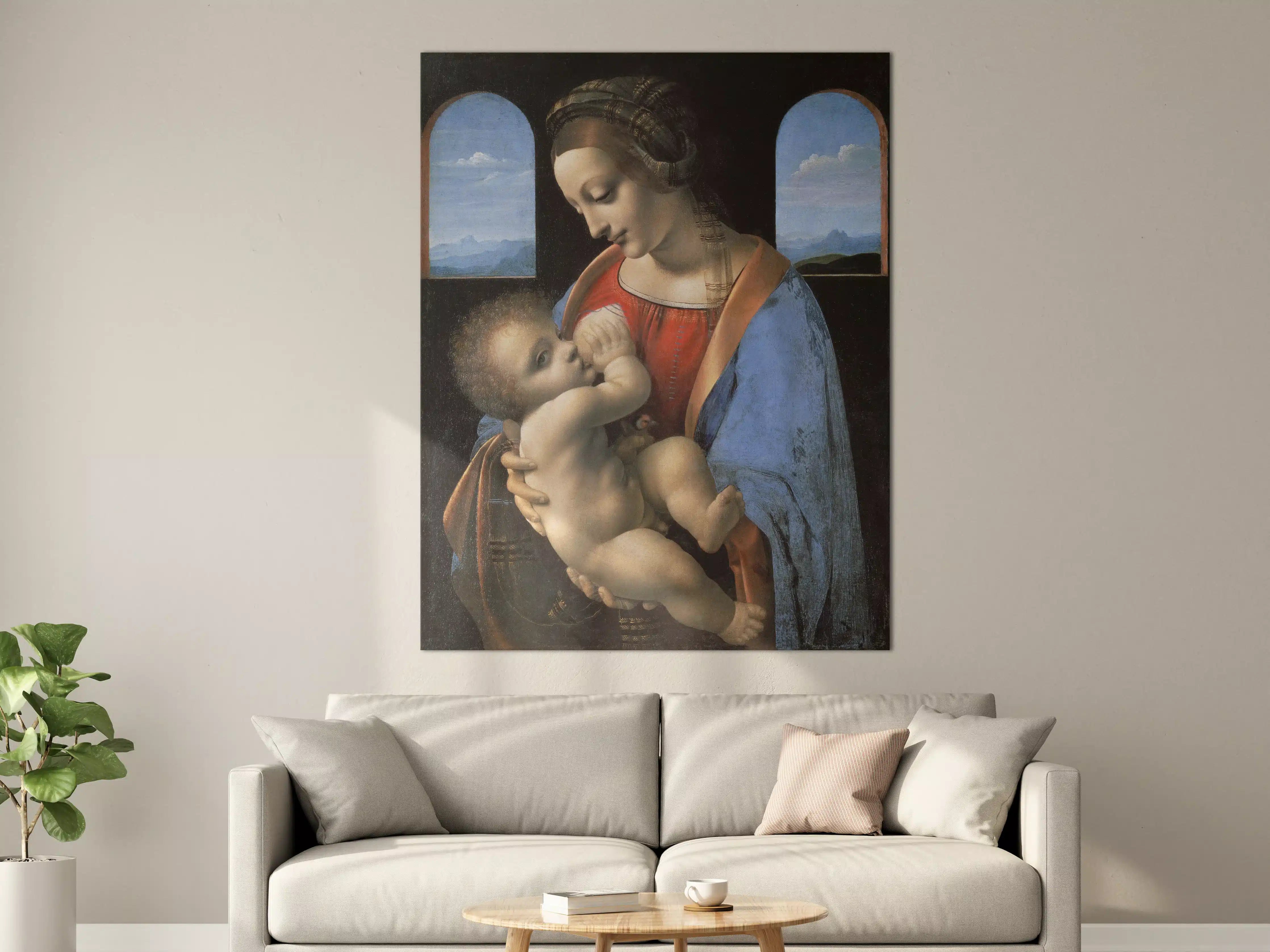 Große Wandbilder - Heilige Mutter mit Kind im Renaissance-Stil