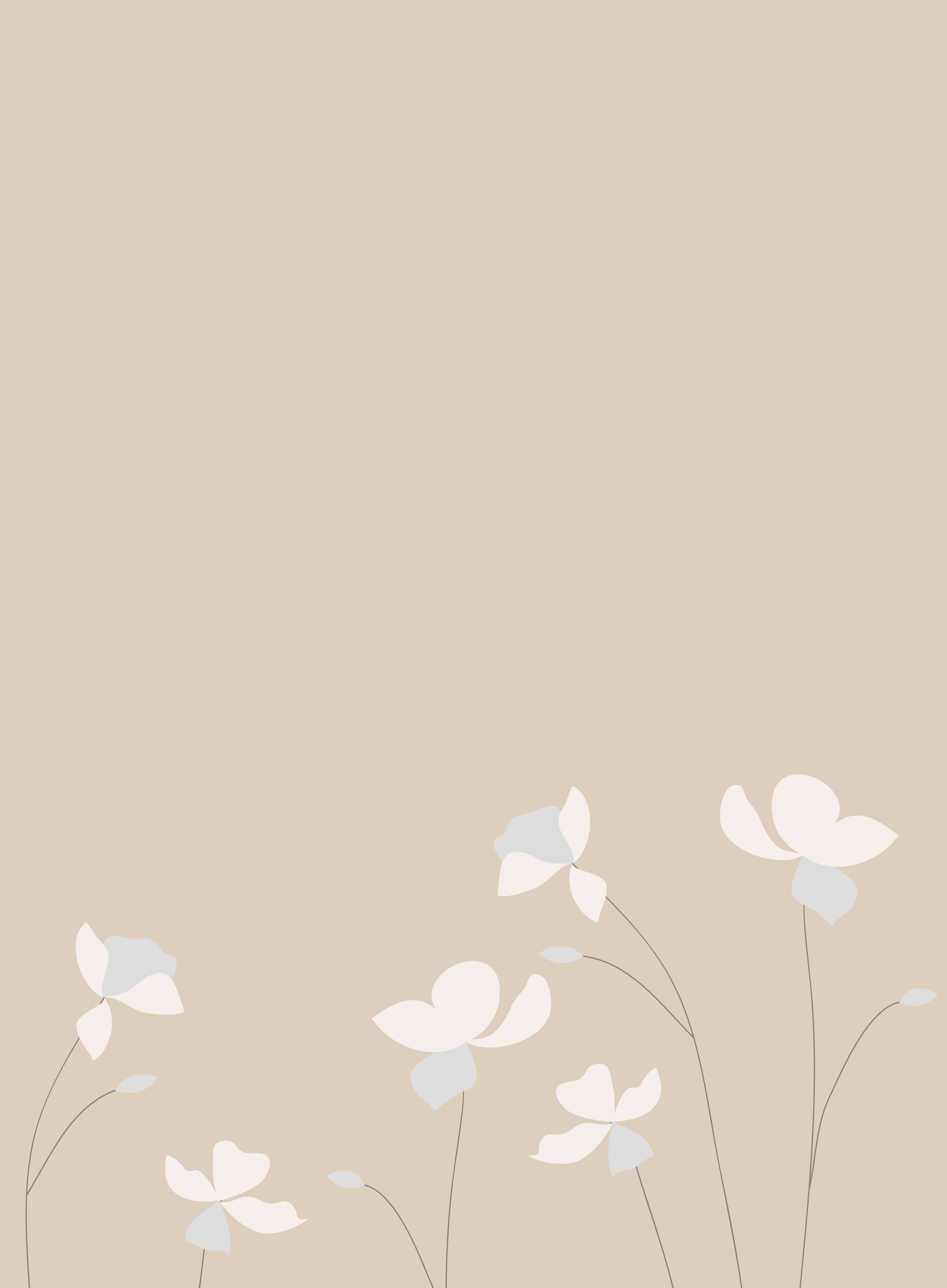 Große Wandbilder-Helle Blumen auf neutralem Hintergrund