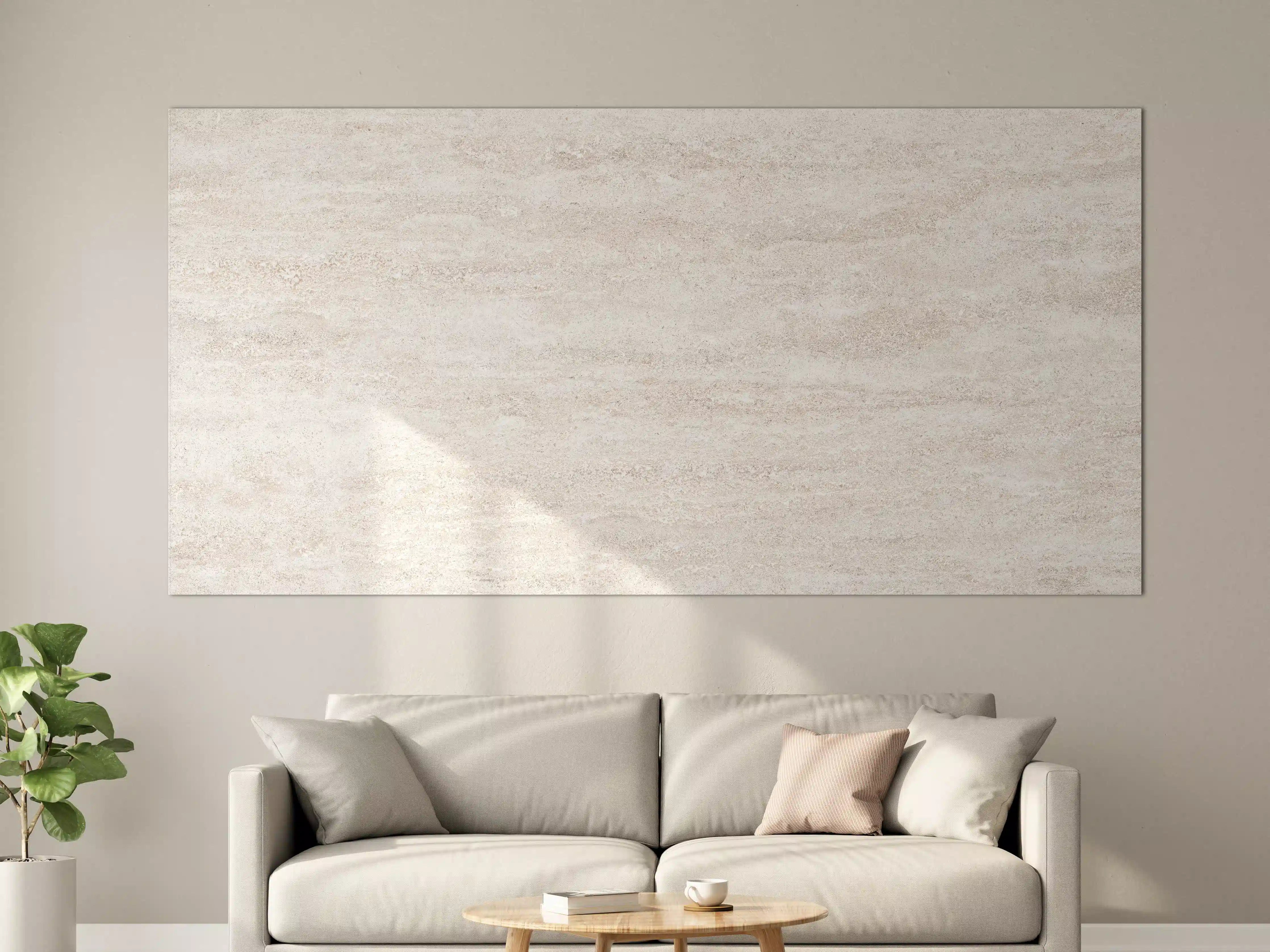 Große Wandbilder - Helle Sandstein-Textur mit feinen Linien