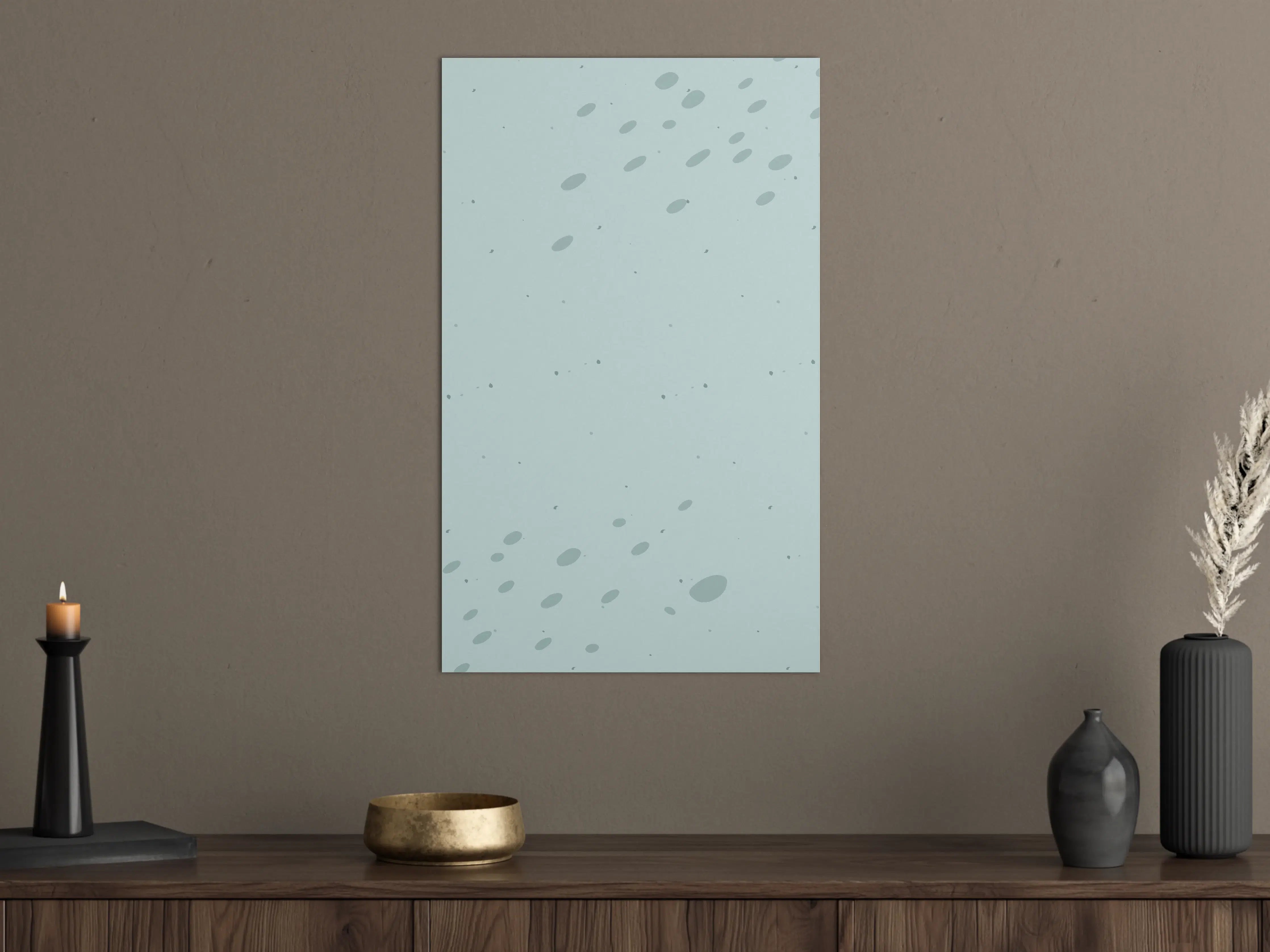 Große Wandbilder - Helle, strukturierte Wandgestaltung in Pastellblau