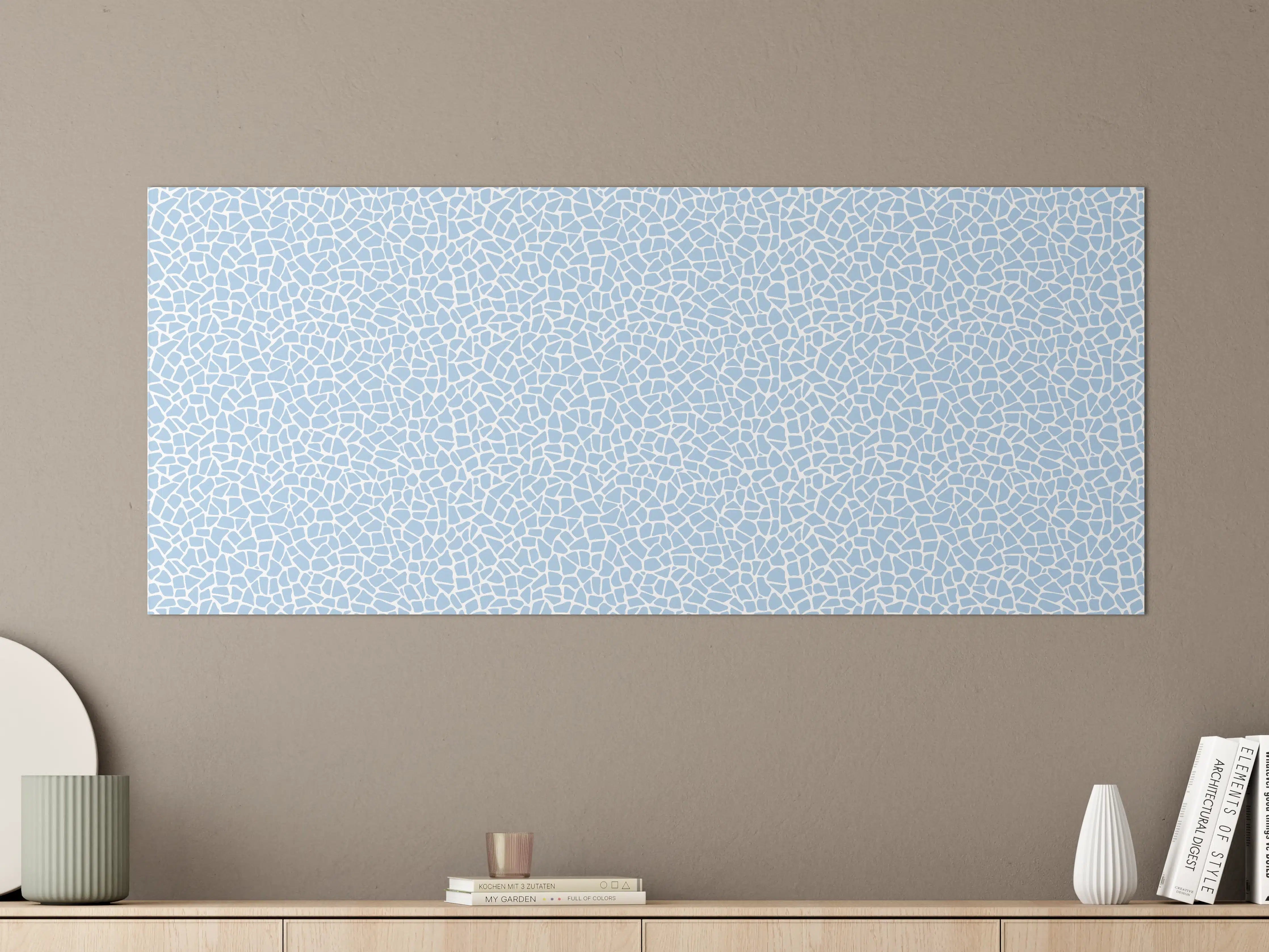 Große Wandbilder - Heller Blauer Marmor-Textur mit feinem Muster