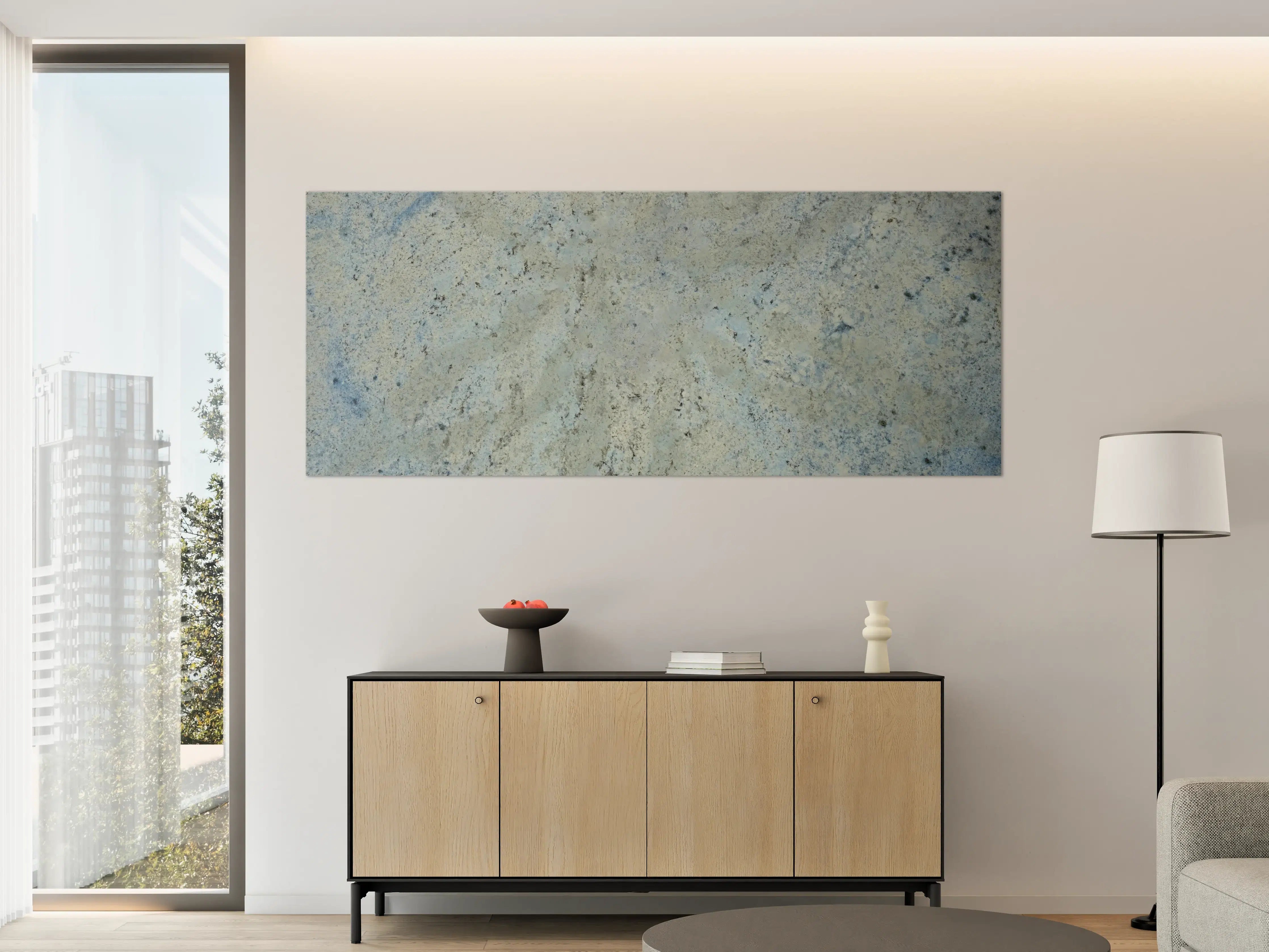 Große Wandbilder - Heller Kieselstein-Marmor