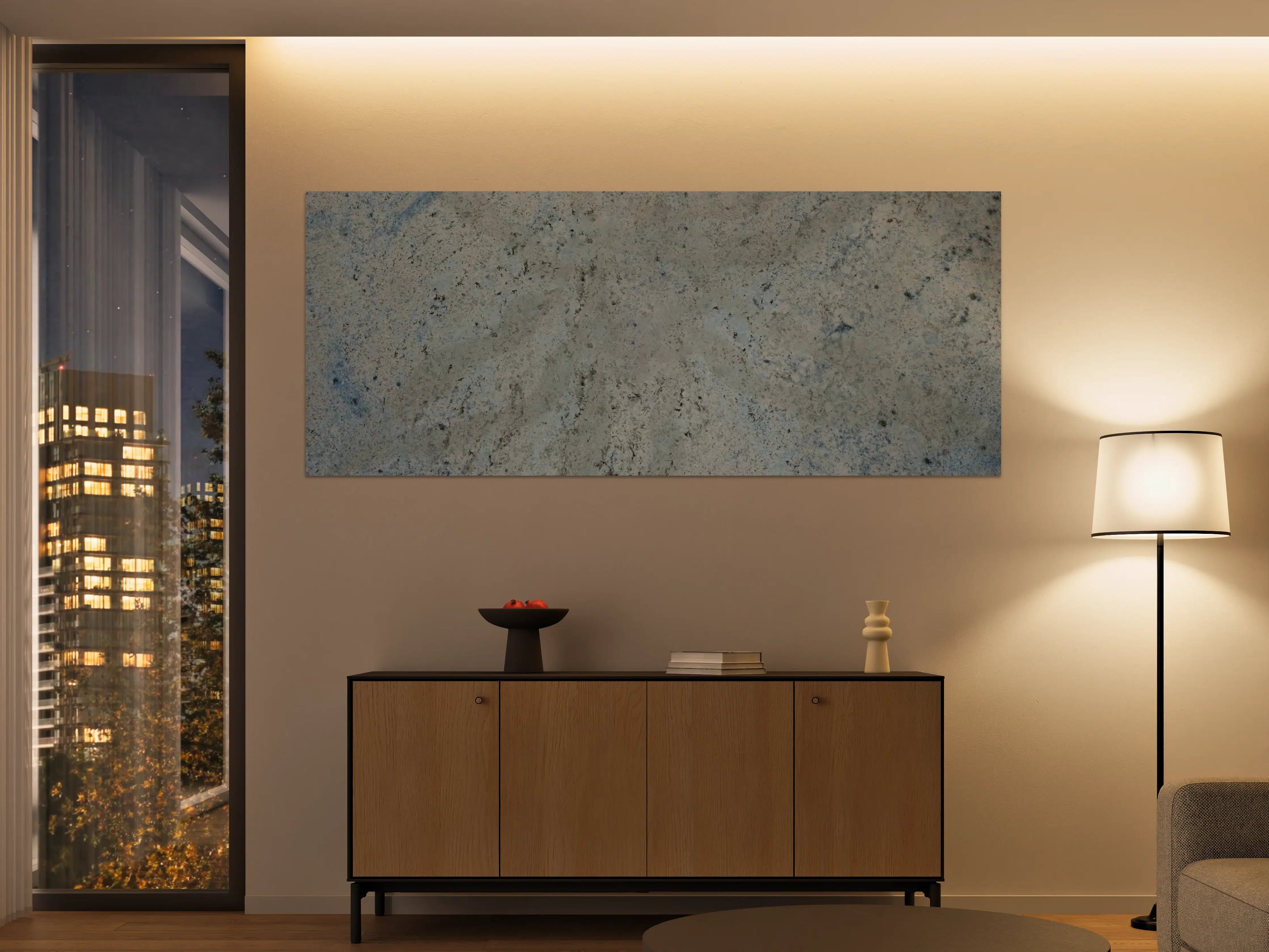 Große Wandbilder - Heller Kieselstein-Marmor