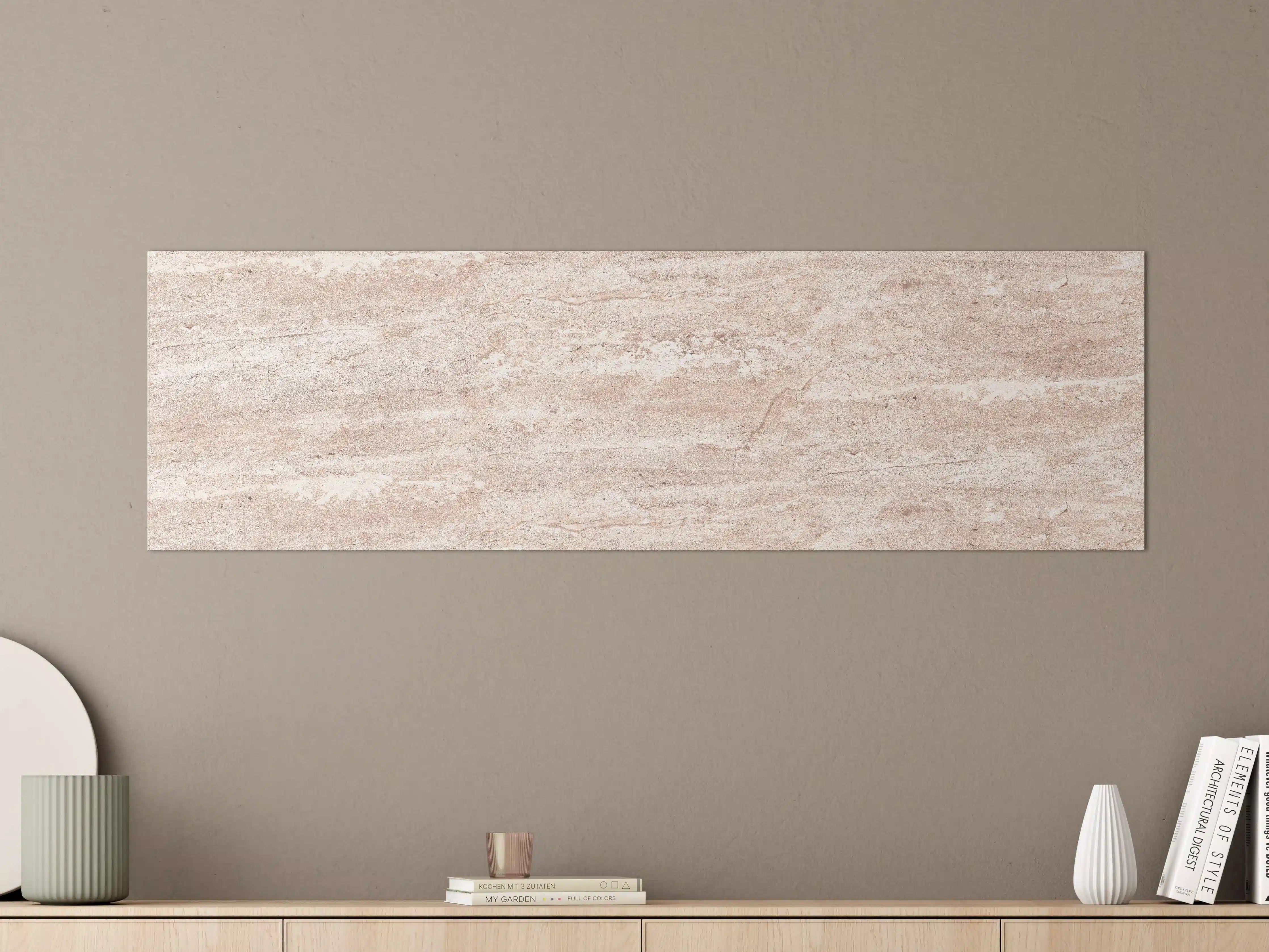 Große Wandbilder - Heller rostiger Marmor