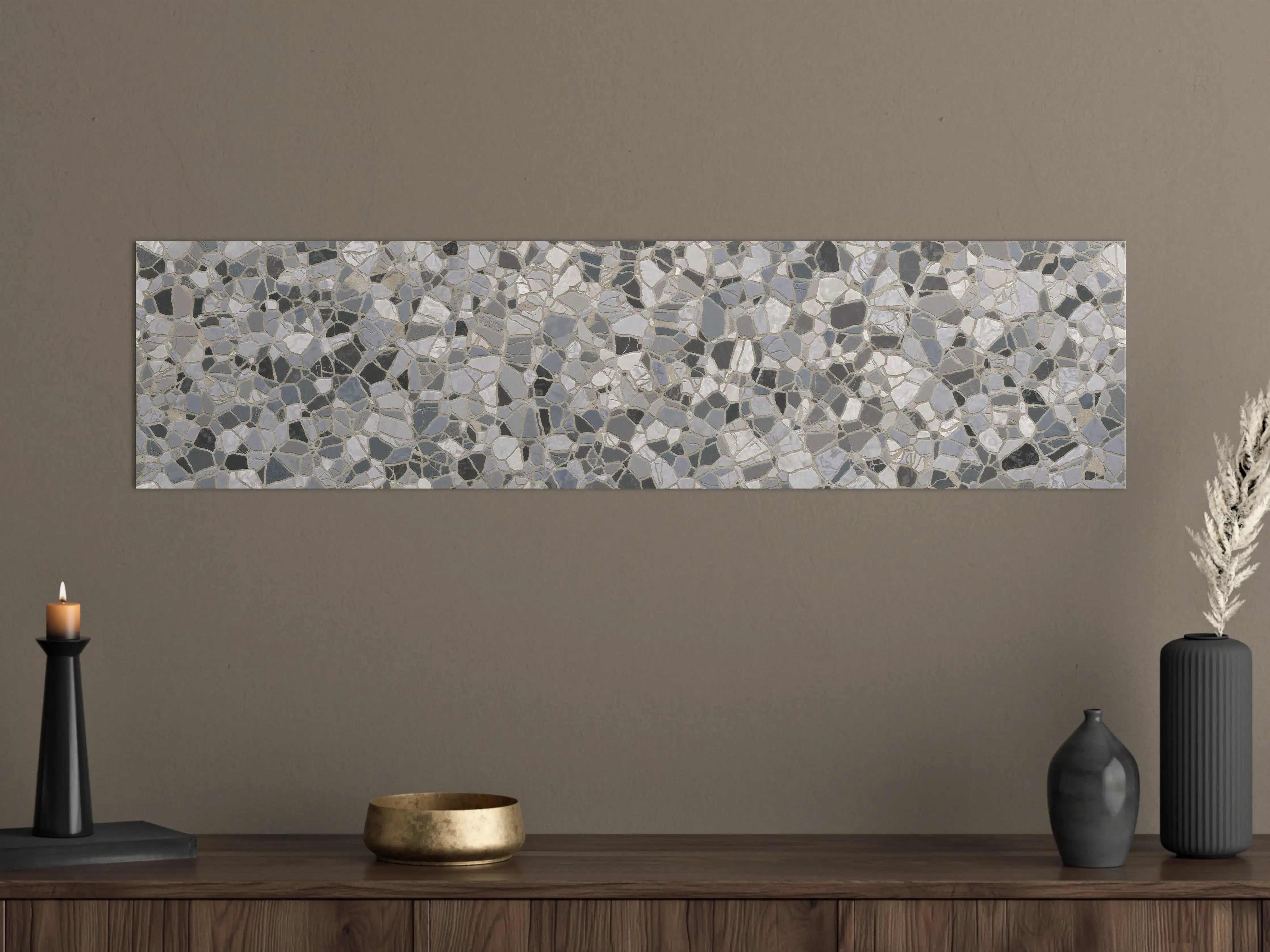 Große Wandbilder - Helles Marmor-Muster mit Grauakzenten