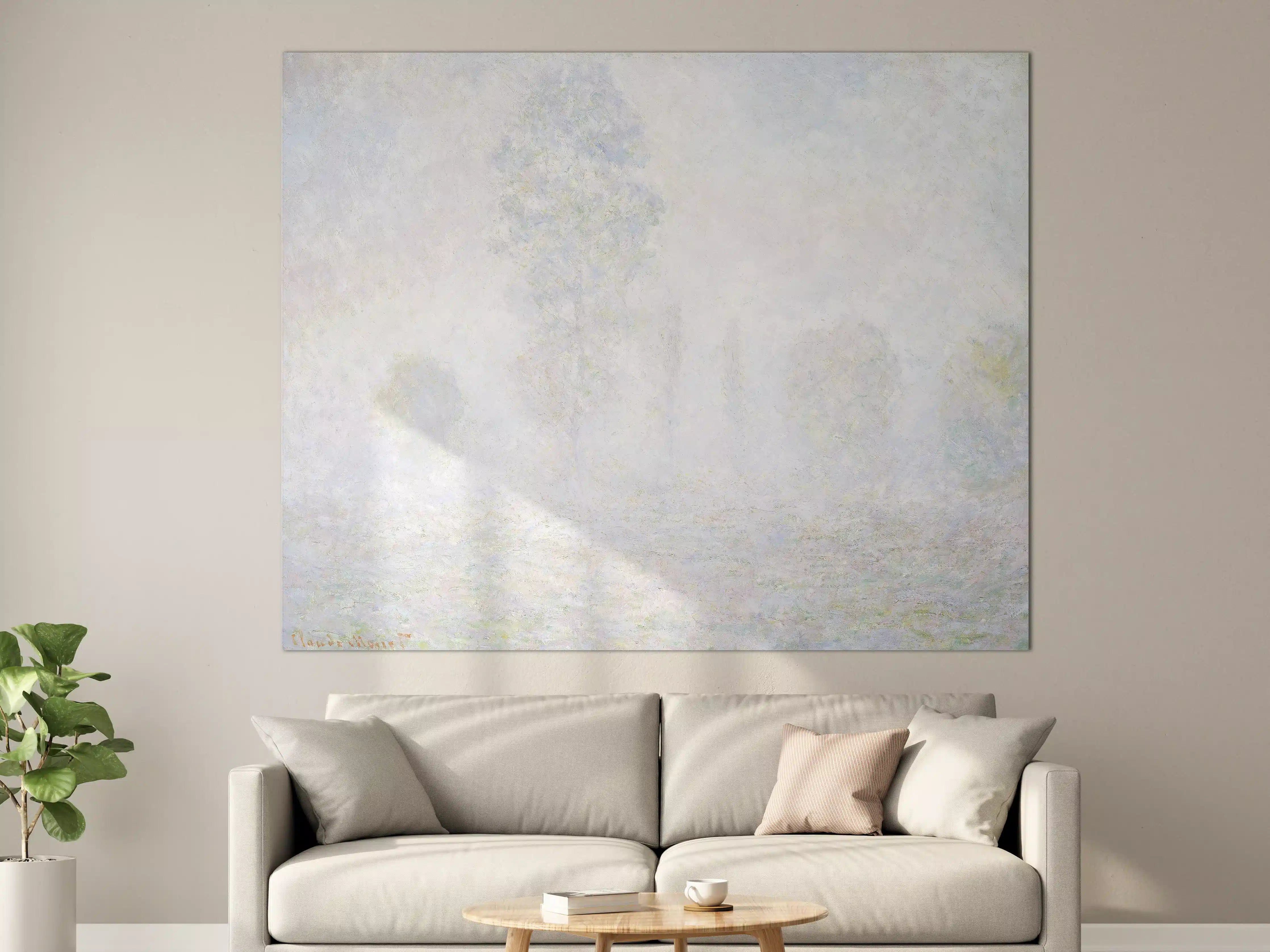 Große Wandbilder - Helles Wasser-Landschaftsbild mit zarten Farbnuancen