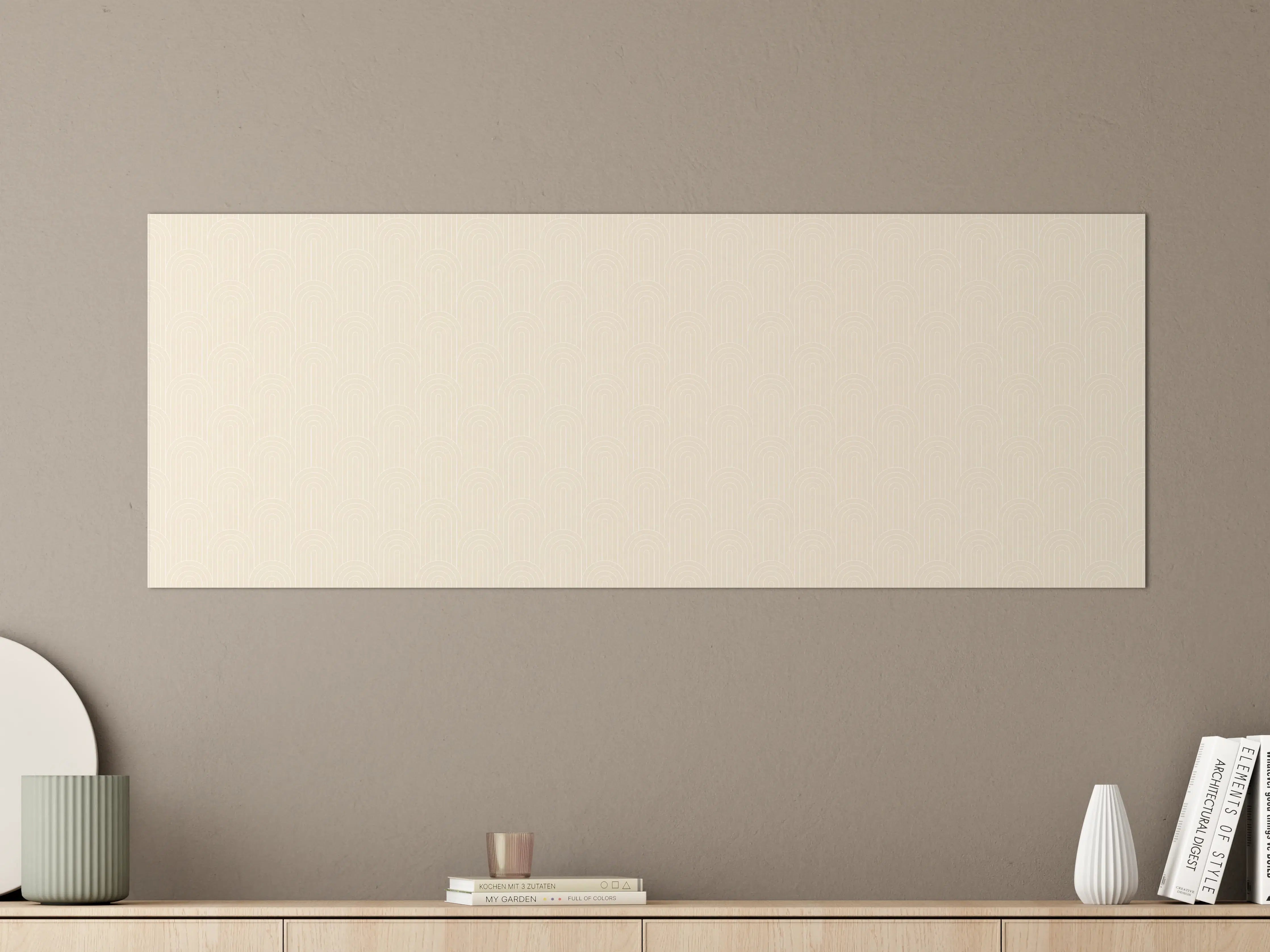 Große Wandbilder - Helles, minimalistisches Wandbild mit Creme-Tönen