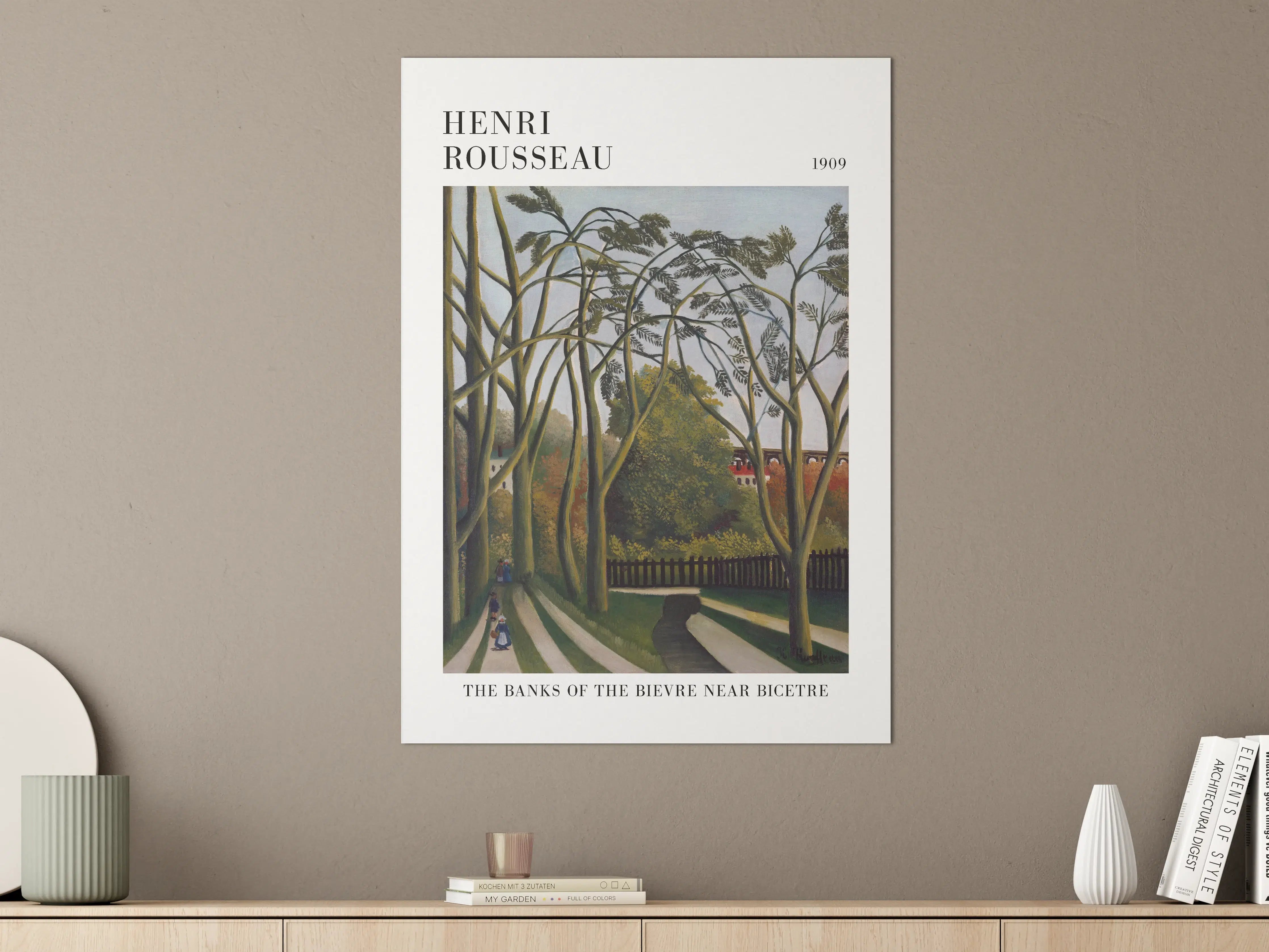 Große Wandbilder - Henri Rousseau Landschaftsbild