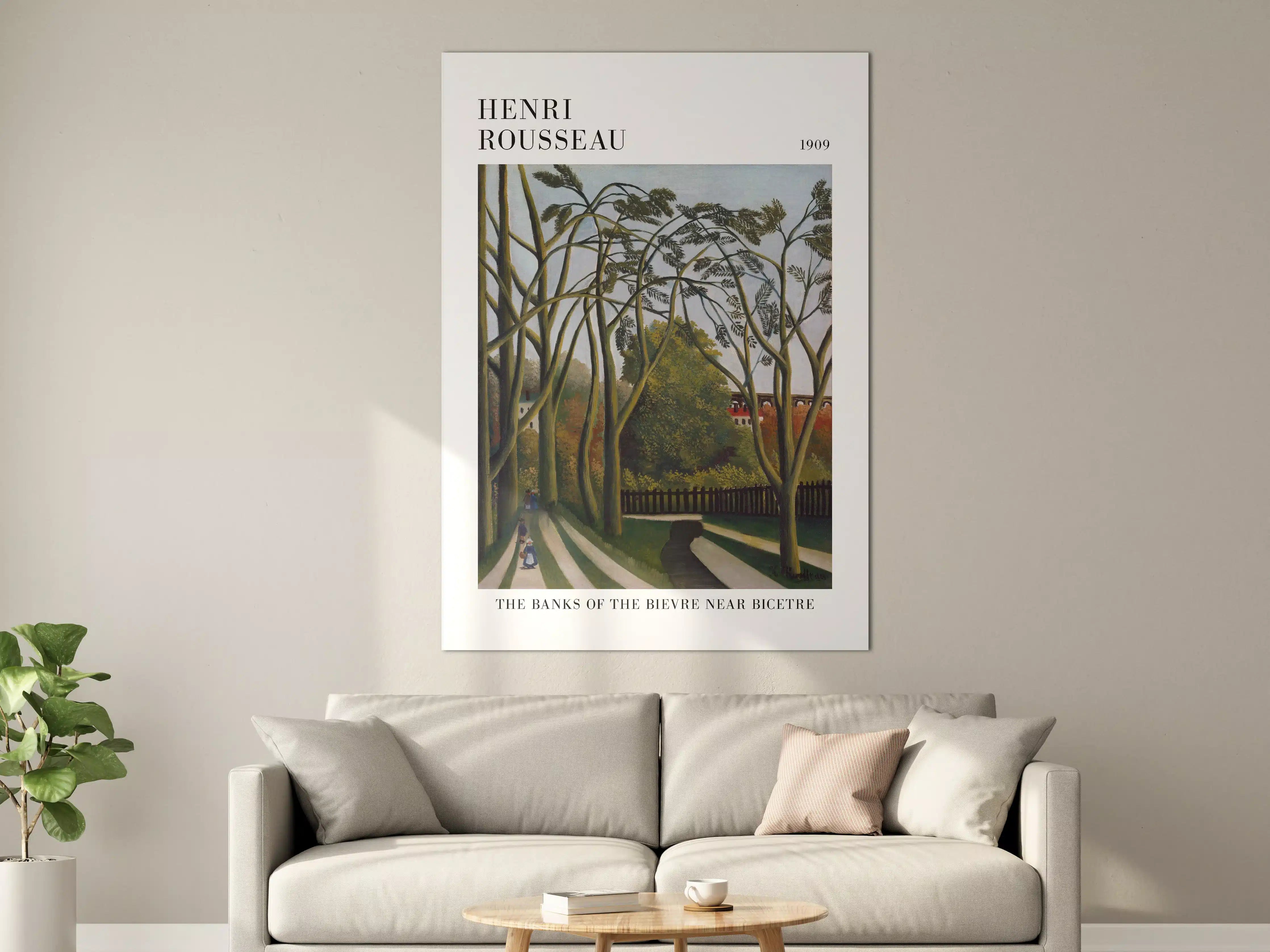 Große Wandbilder - Henri Rousseau Landschaftsbild