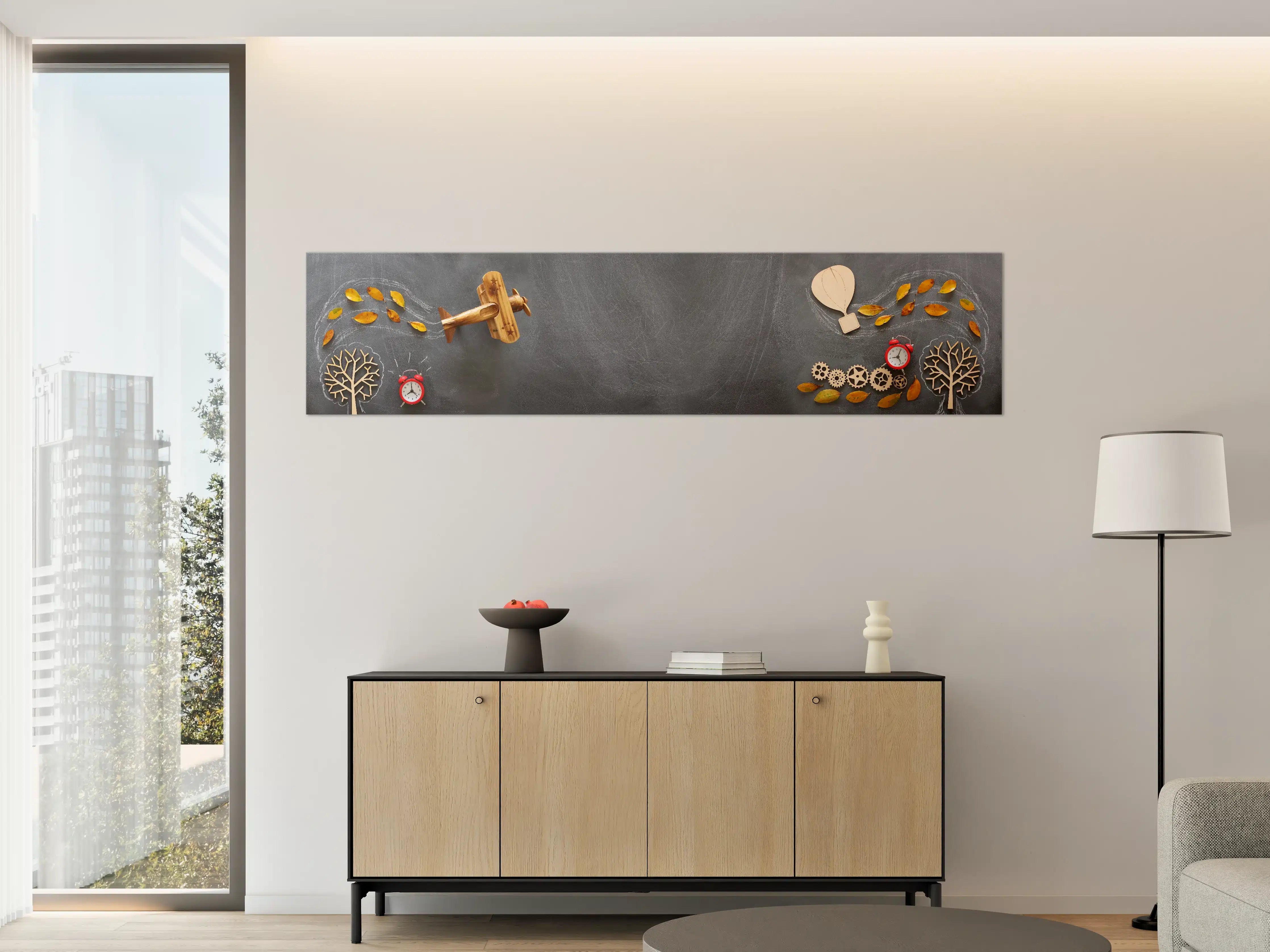 Große Wandbilder - Herbst-Lernkonzept Tafel Banner