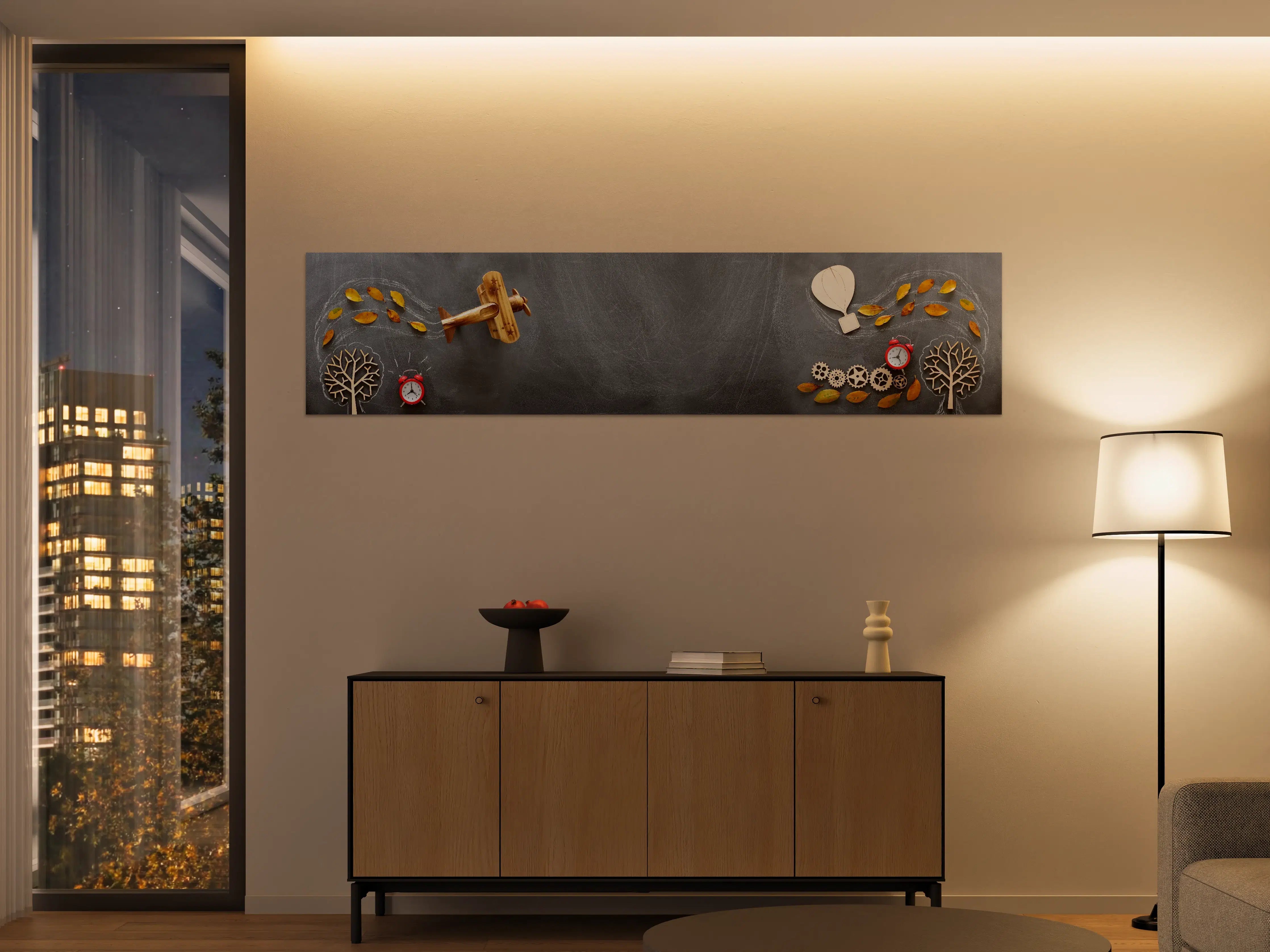 Große Wandbilder - Herbst-Lernkonzept Tafel Banner