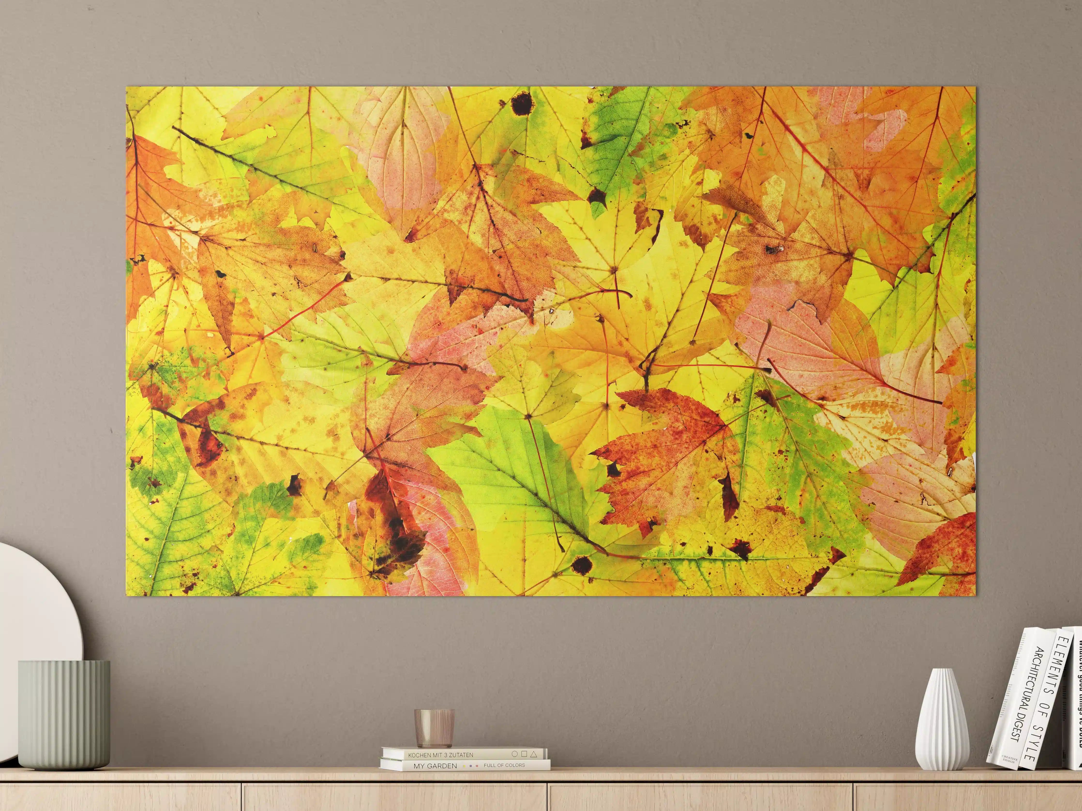 Große Wandbilder - Herbstblätter Hintergrund
