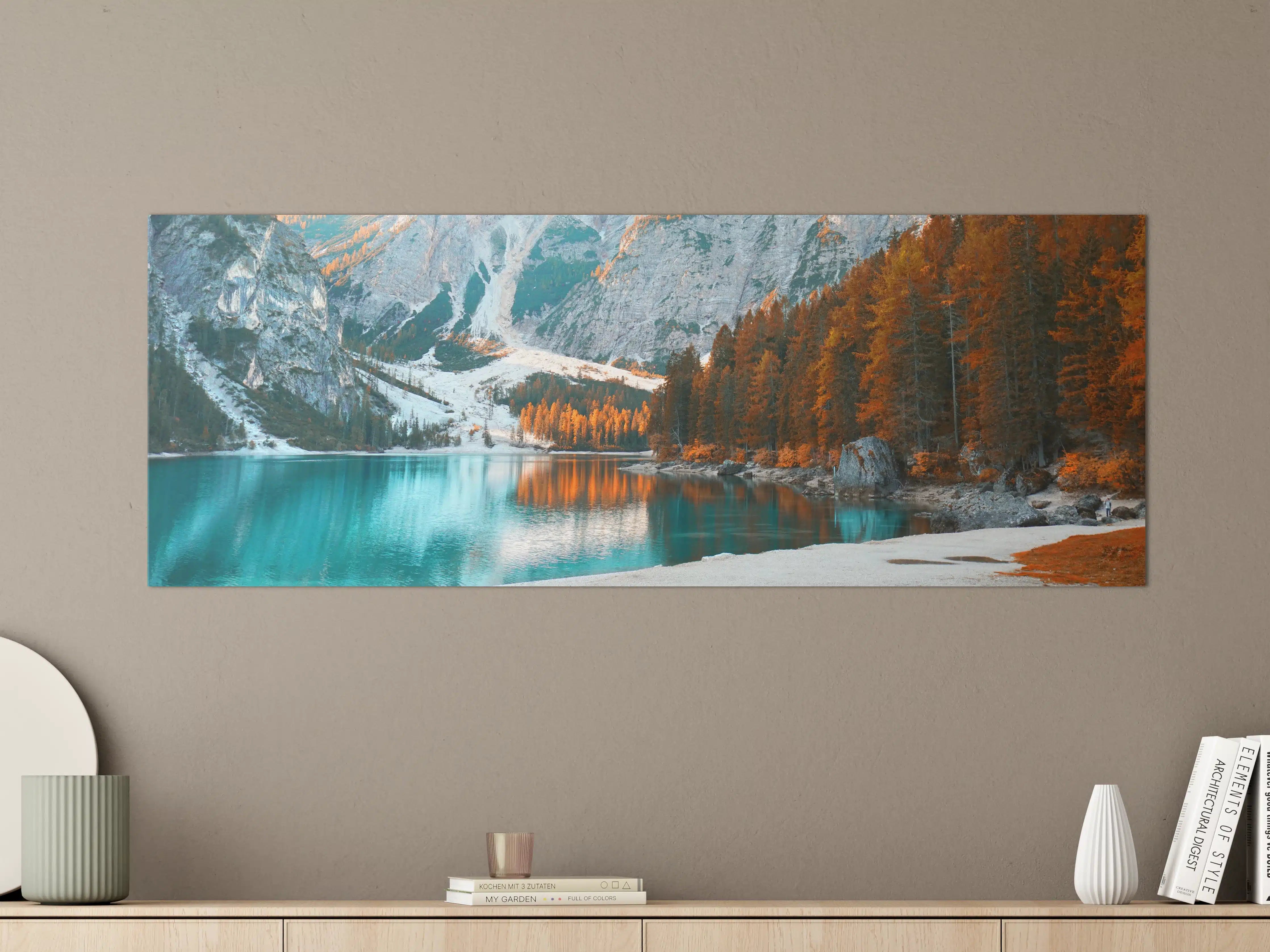 Große Wandbilder - Herbstliche Bergsee-Landschaft